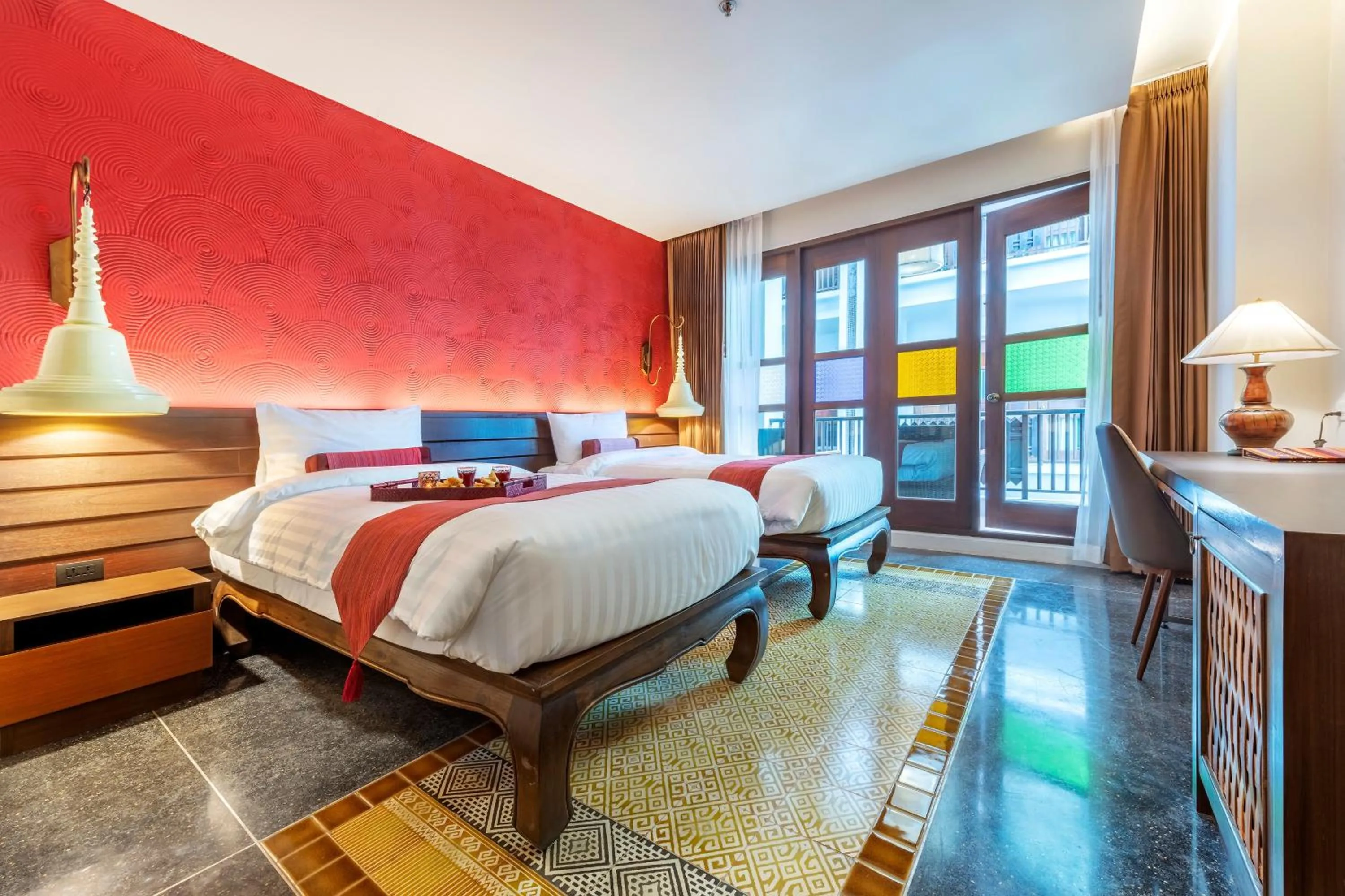 Deluxe Twin Bed Pool View  in Monkham Village Hat Yai