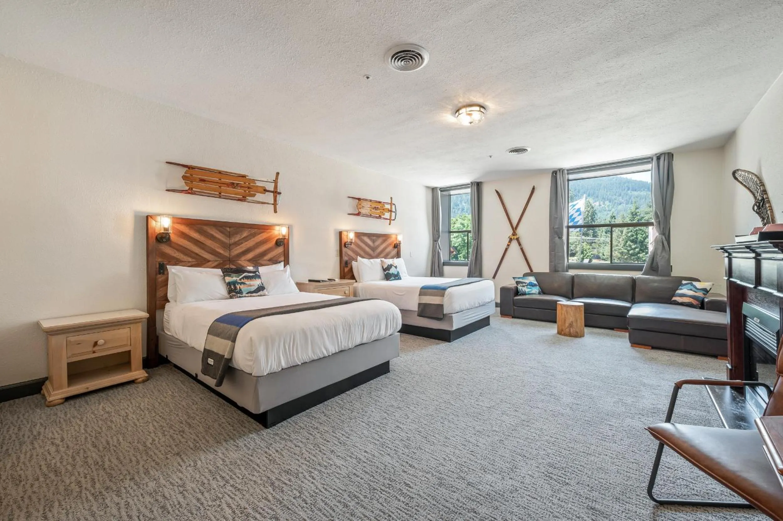 Double Room with Fireplace in Hotel Leavenworth