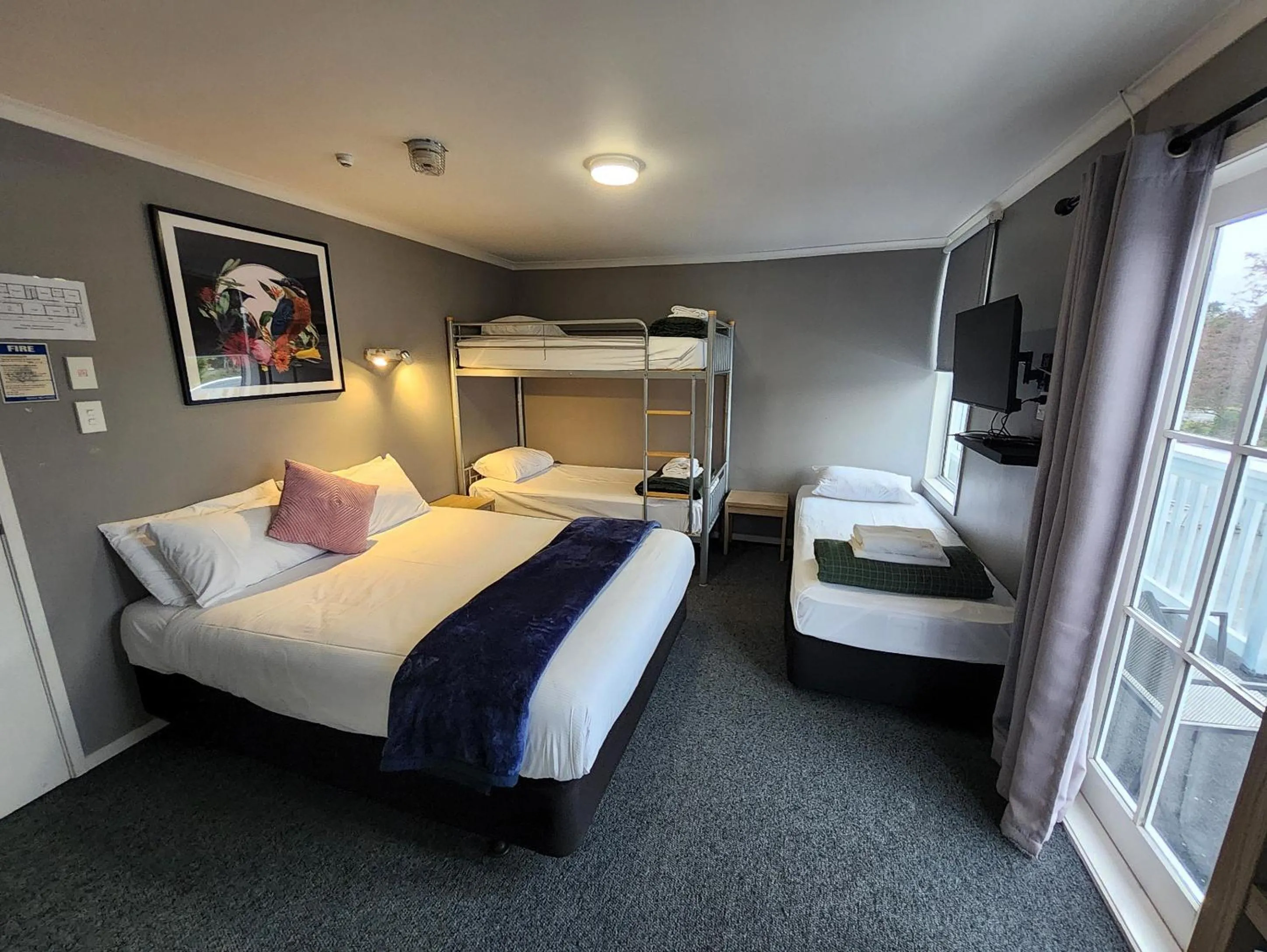 Family Room with Mountain View in LKNZ Lodge & Cafe