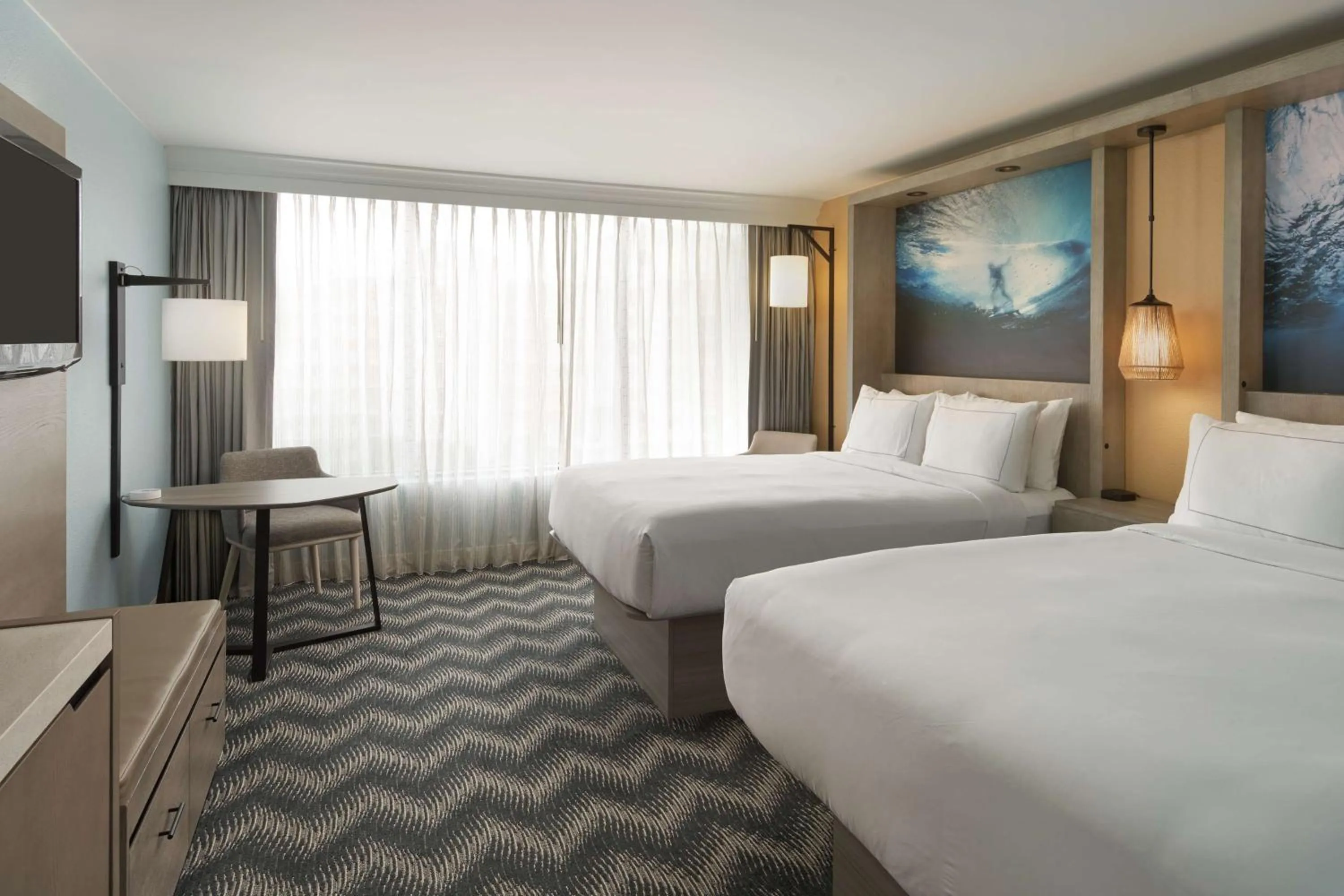 Queen Room with Two Queen Beds in Hilton Cocoa Beach Oceanfront