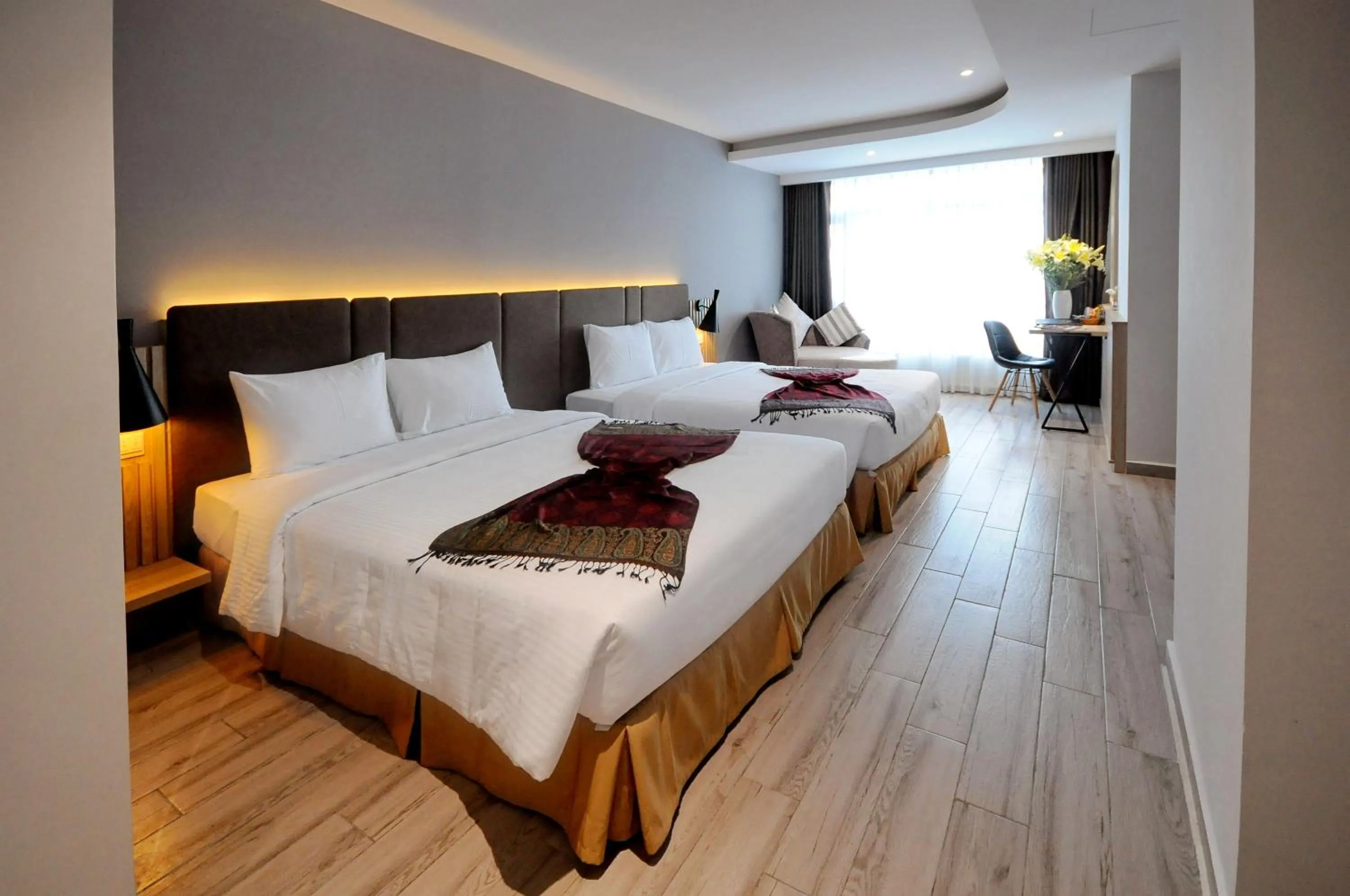 King Room with Two King Beds in Anrizon Hotel Nha Trang