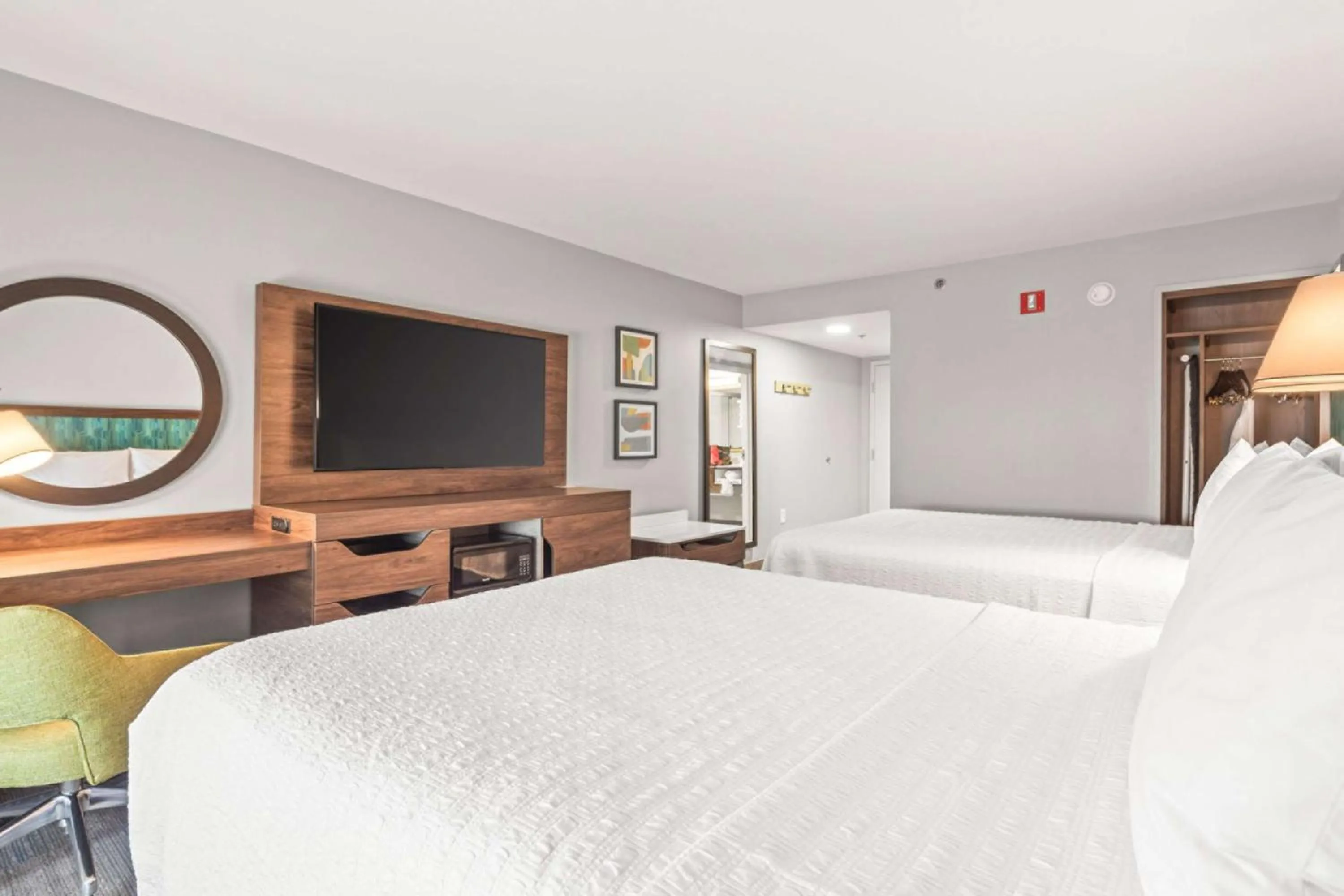 Queen Room with Two Queen Beds and Shower - Non-Smoking in Hampton Inn Columbus-North