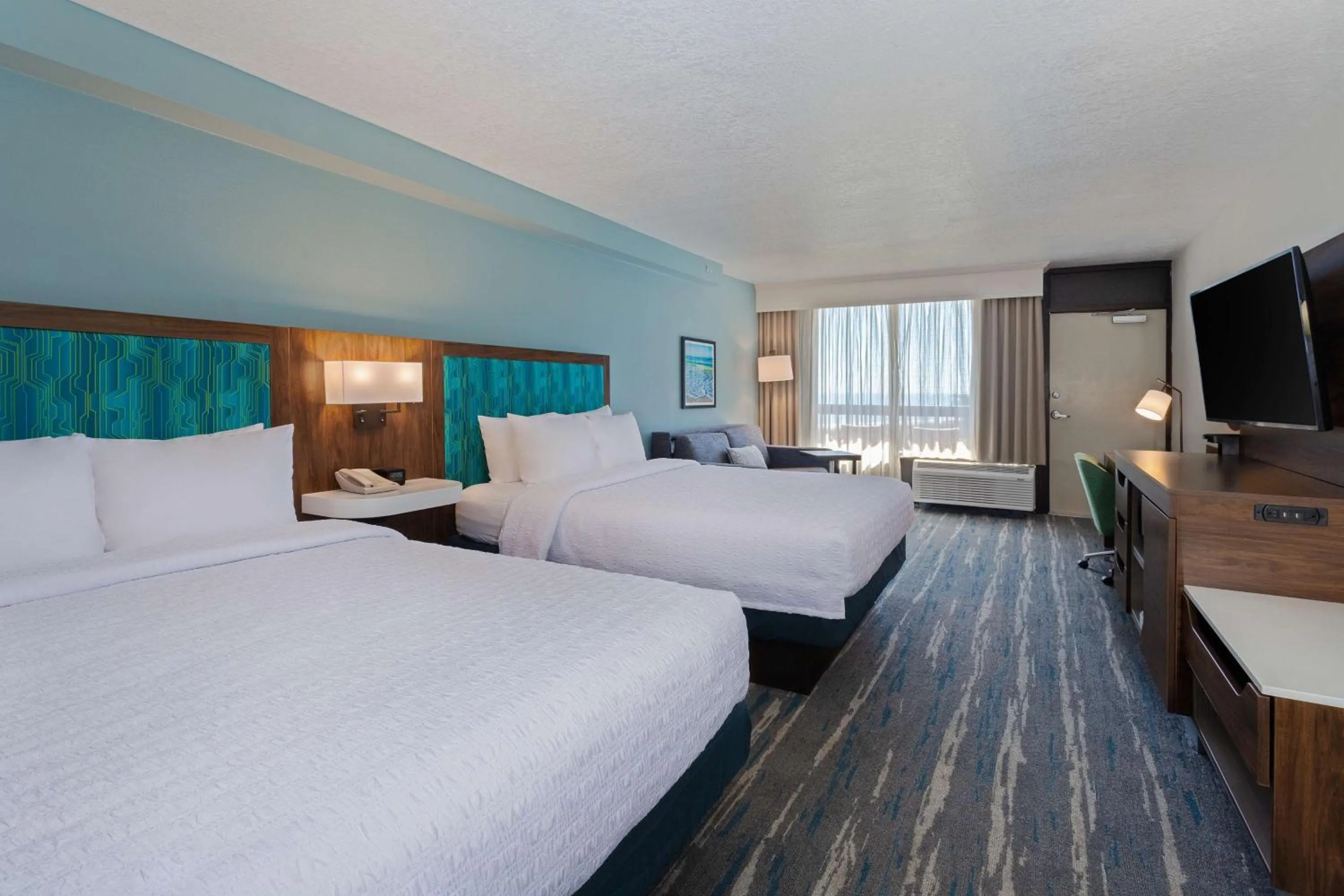 Queen Study with Two Queen Beds - Non-Smoking in Hampton Inn Cocoa Beach