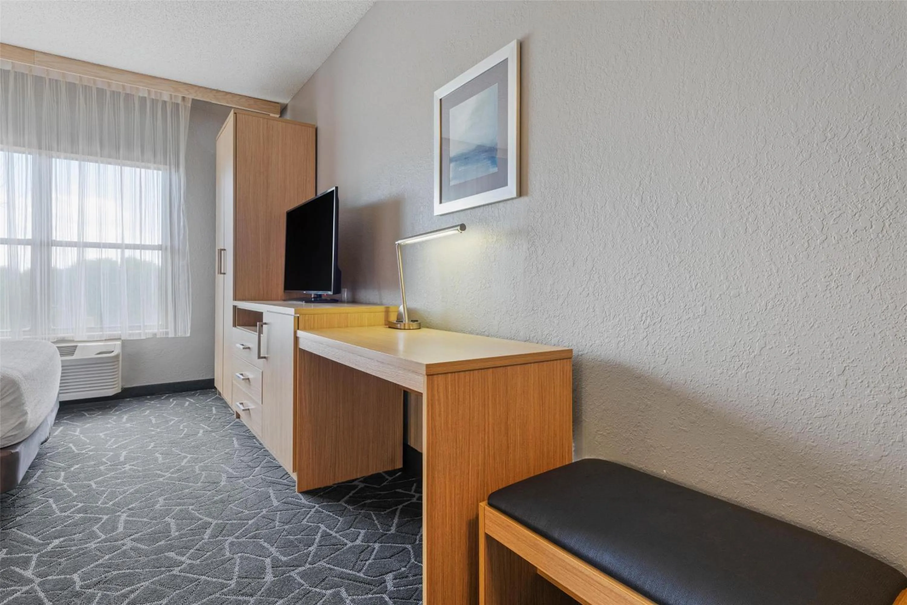 Queen Room with Mobility Accessible Roll-In Shower/Pet-Friendly in Best Western Eau Claire South