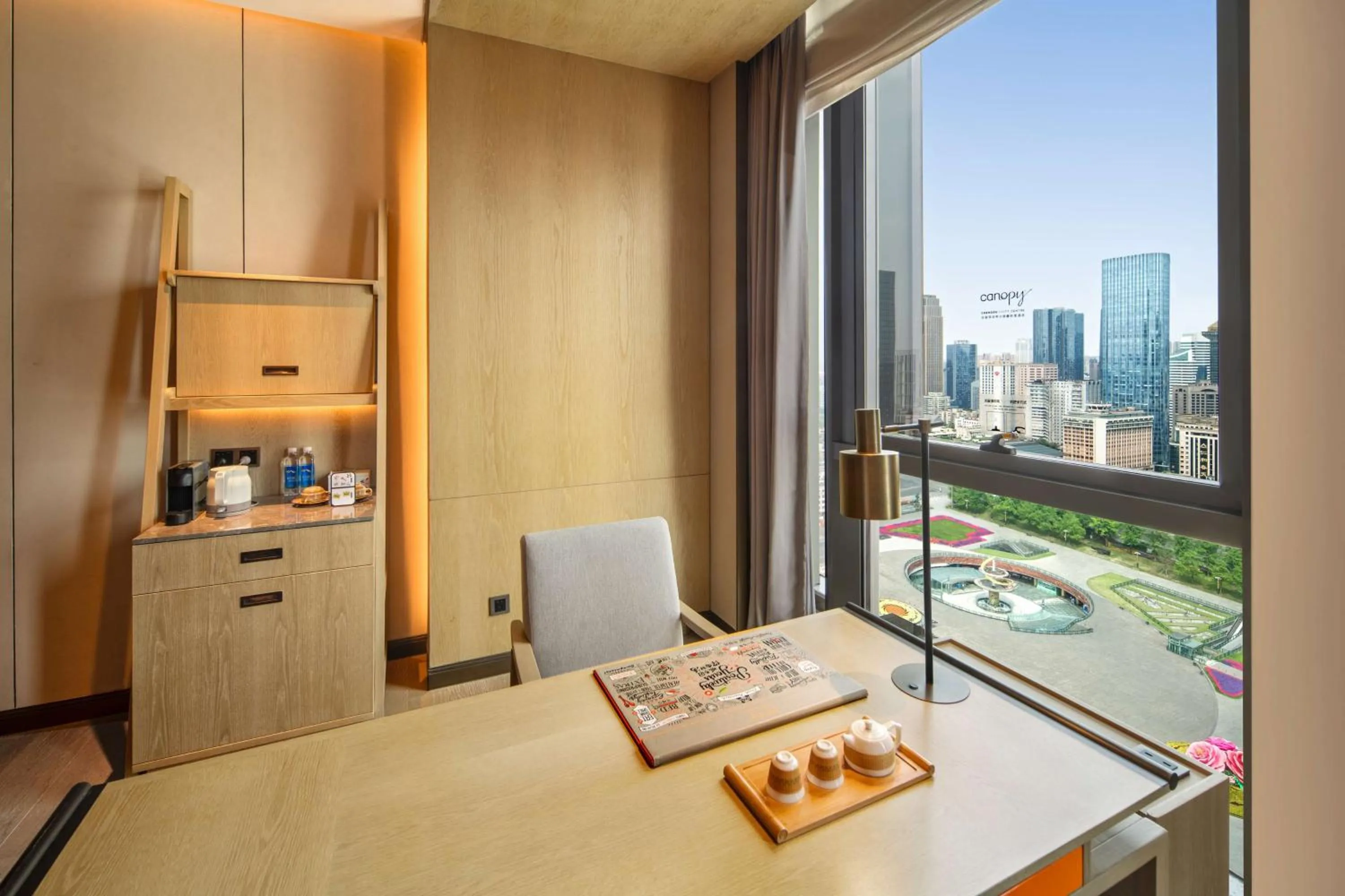Two Queen Tianfu Square View Room in Canopy by Hilton Chengdu City Centre