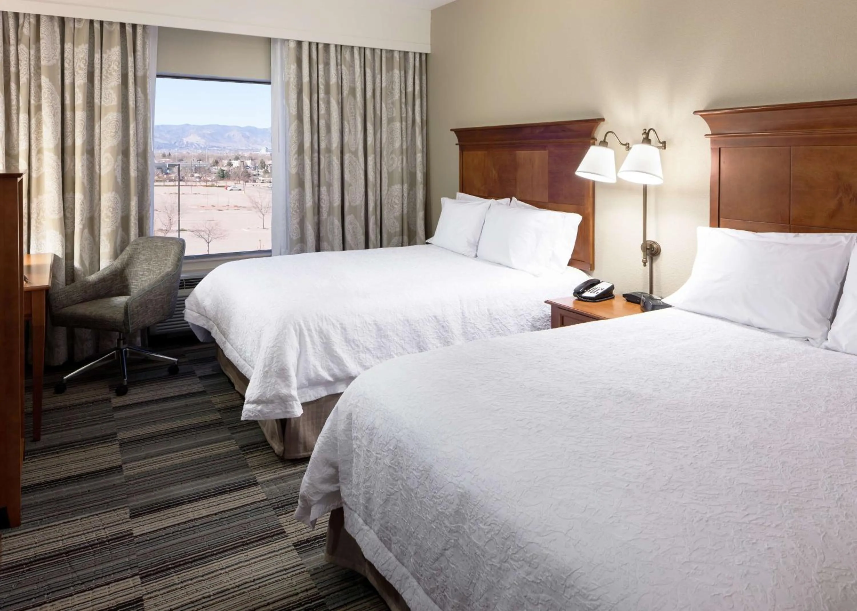 Deluxe Queen Room with Two Queen Beds - Non-Smoking in Hampton Inn & Suites Colorado Springs/I-25 South