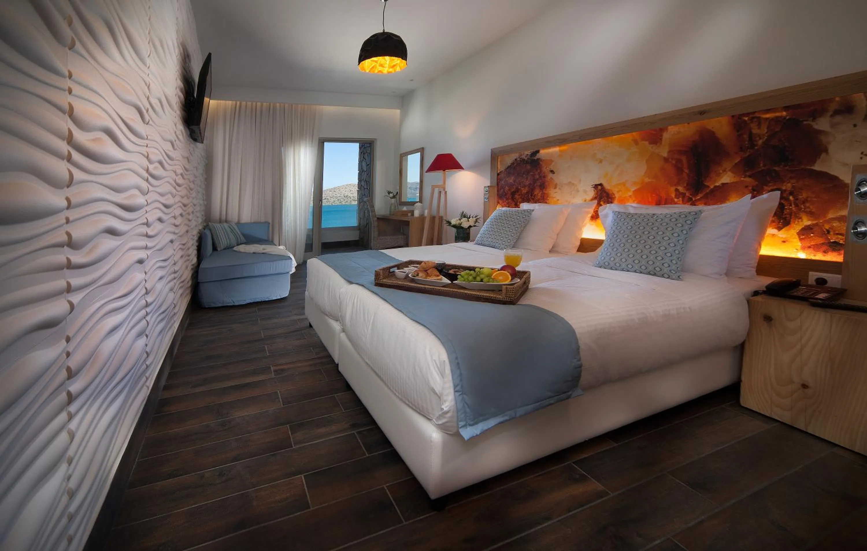 Superior Double or Twin Room with Sea View in Elounda Orama