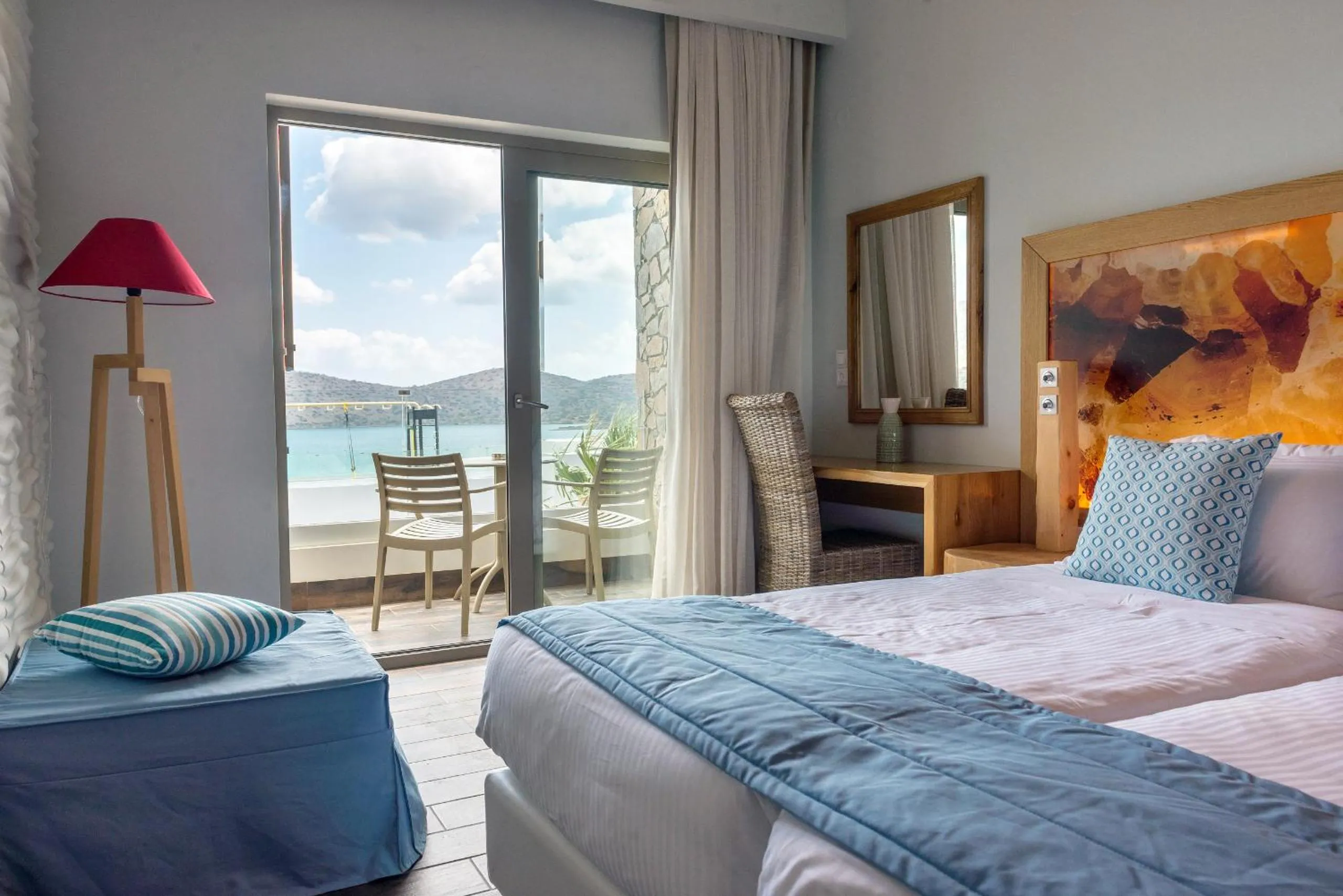 Double or Twin Room with Sea View in Elounda Orama