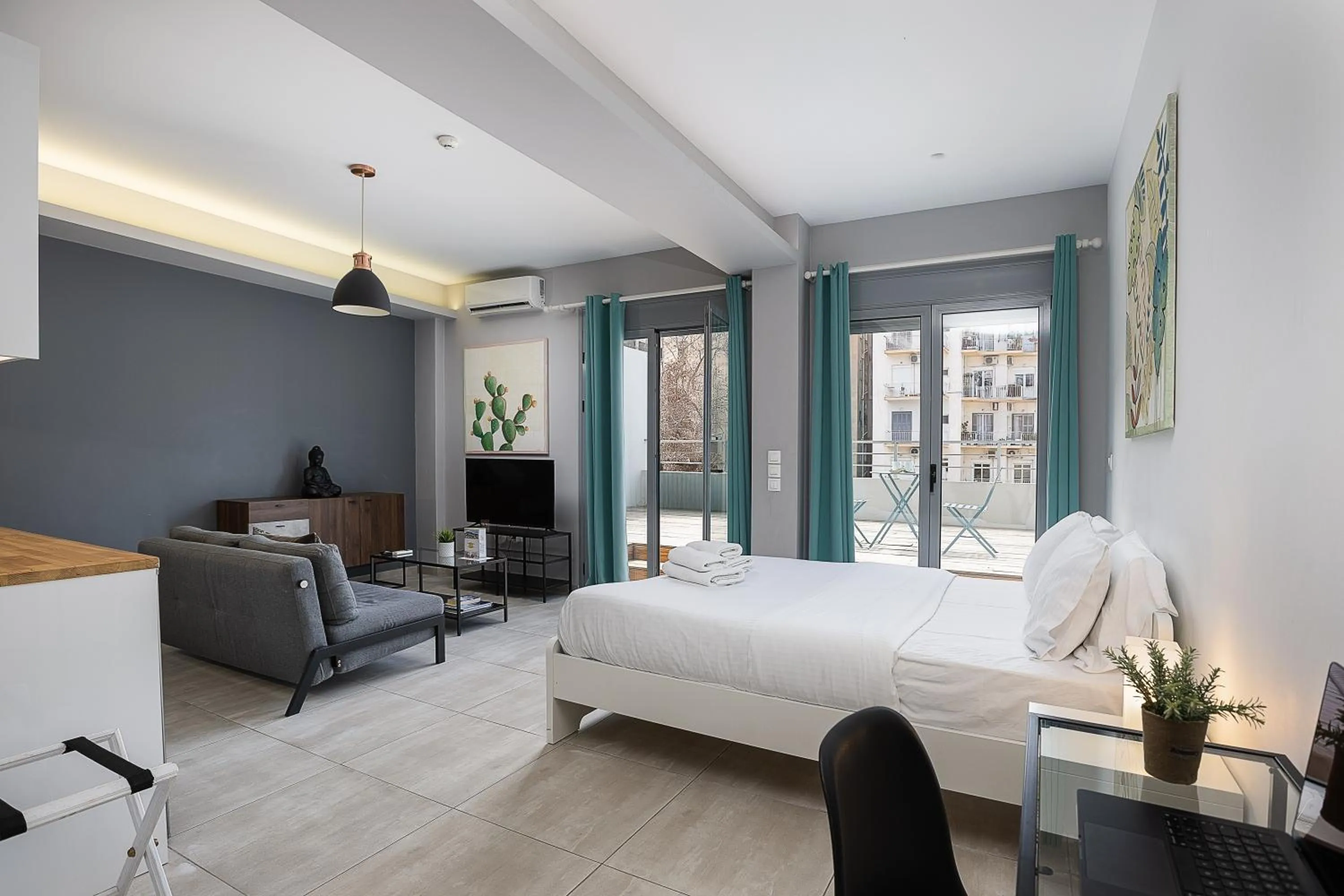 Premium Studio with Veranda in The Omnia Collection Pagrati