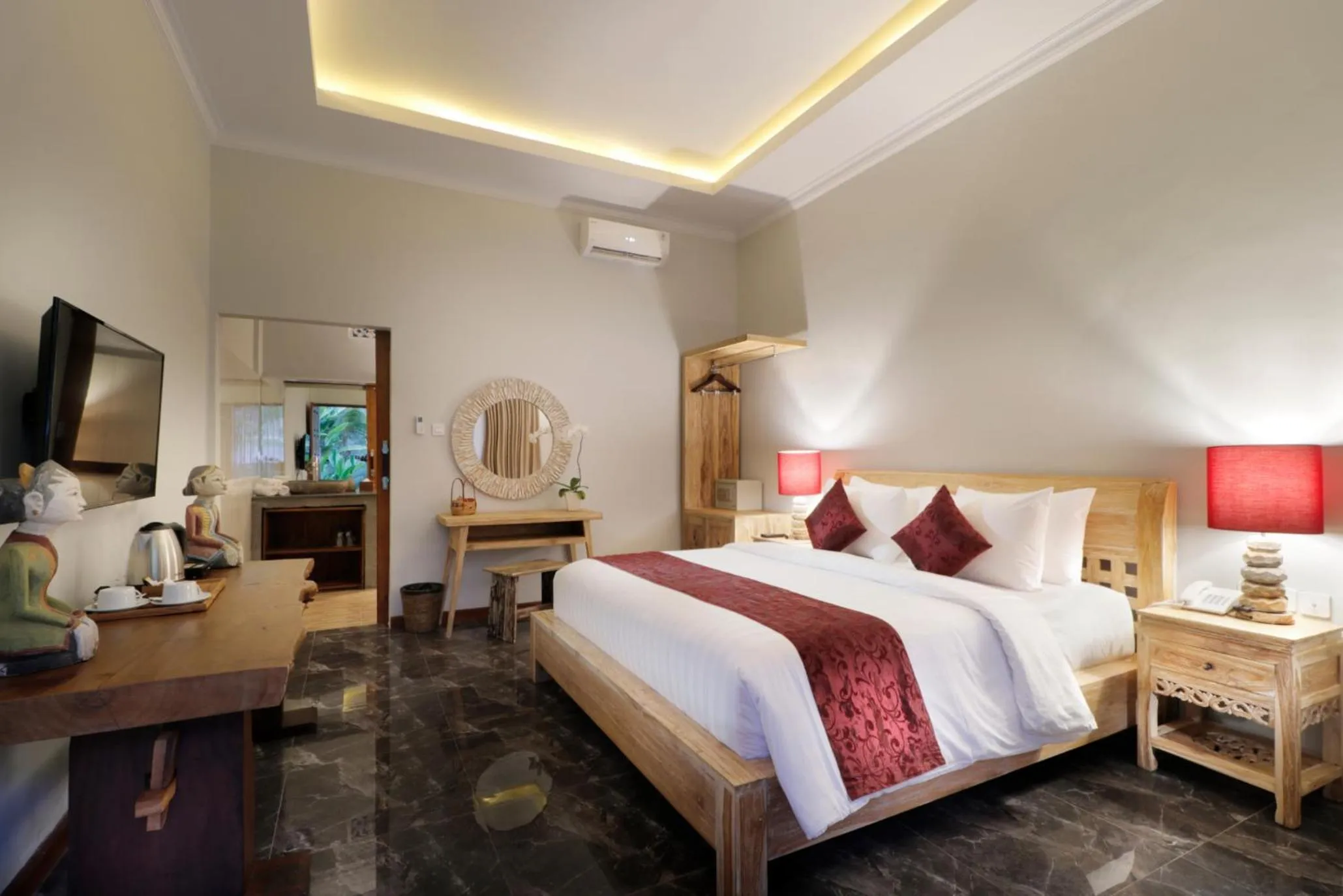 Deluxe Double or Twin Room with Garden View in Keramas Sacred River Retreat Resort and Villa