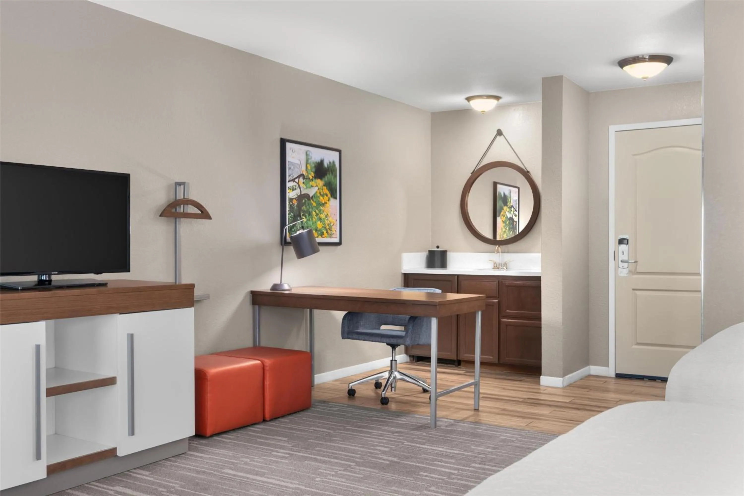 Queen Studio Suite with Two Queen Beds and Sofa Bed - Non-Smoking in Hampton Inn & Suites Fresno