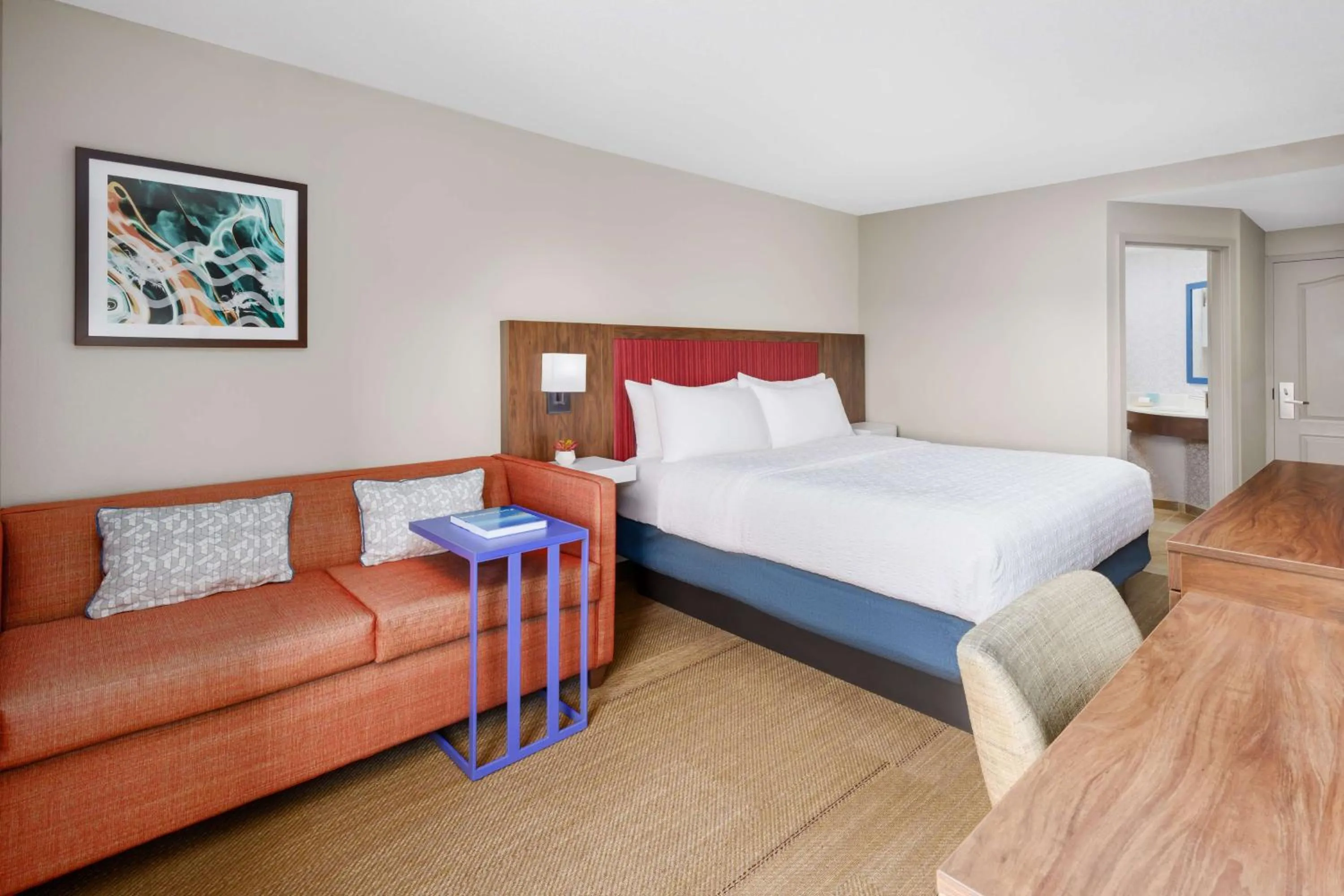 King Room with Sofa Bed and Study - Non-Smoking in Hampton Inn Ft. Lauderdale-Cypress Creek