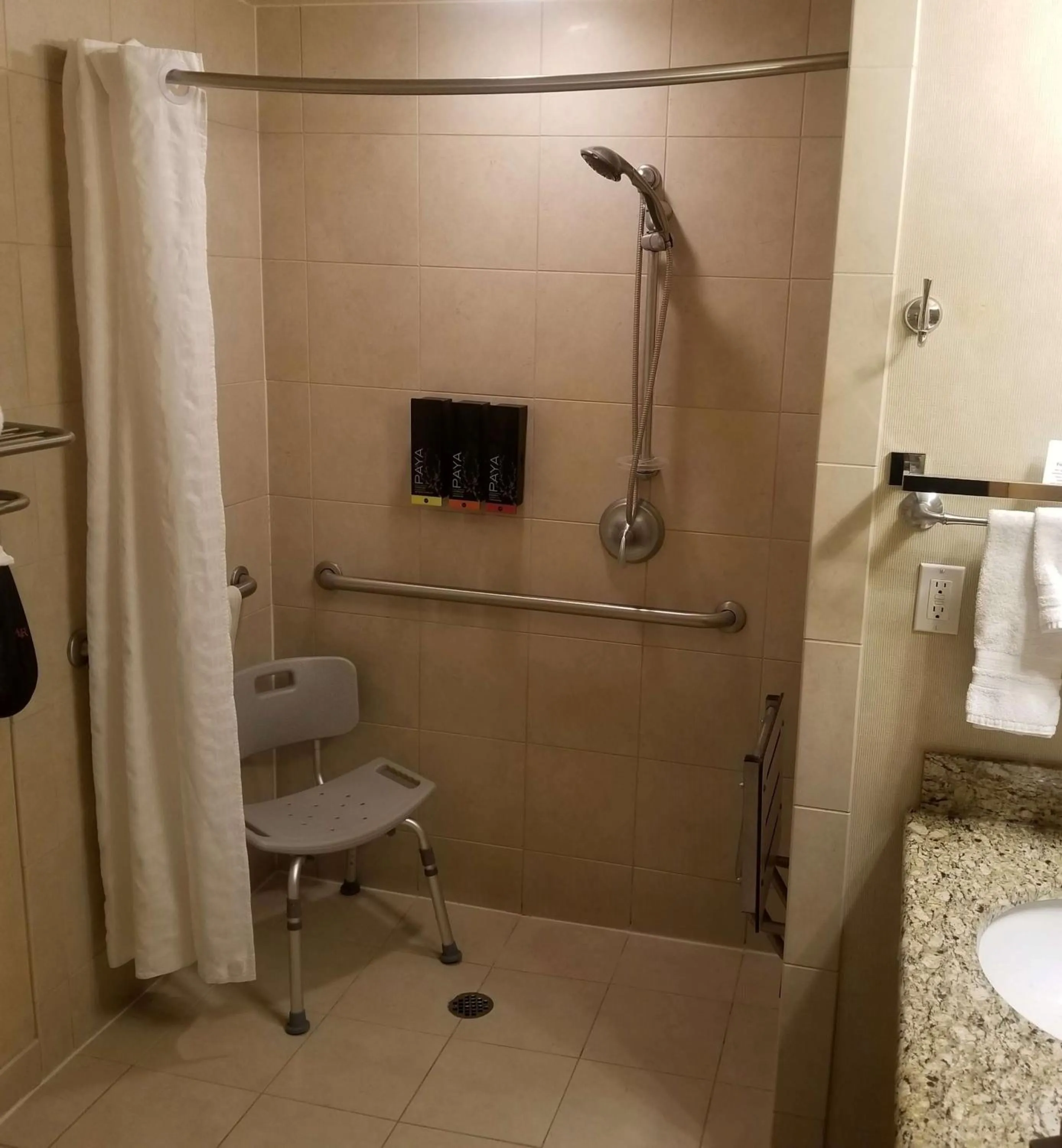 Queen Room with Two Queen Beds - single occupancy - Disability Access Roll in Shower in Best Western Plus Silverdale Beach Hotel