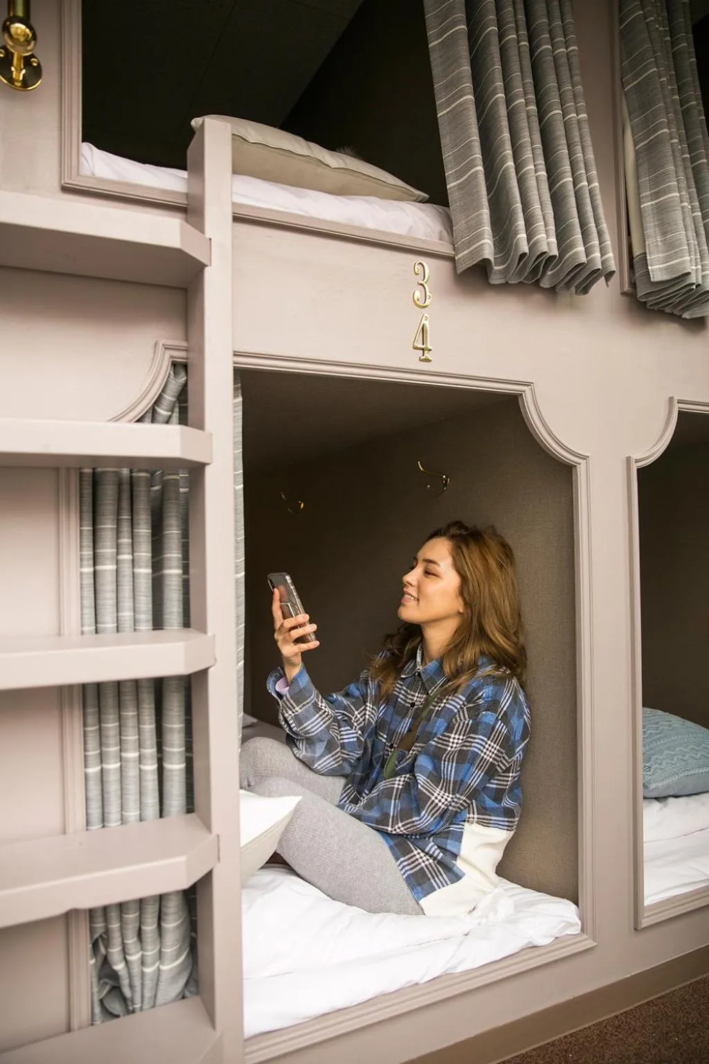 Bunk Bed in Mixed Dormitory Room in THE WARDROBE Hotel Shimokitazawa