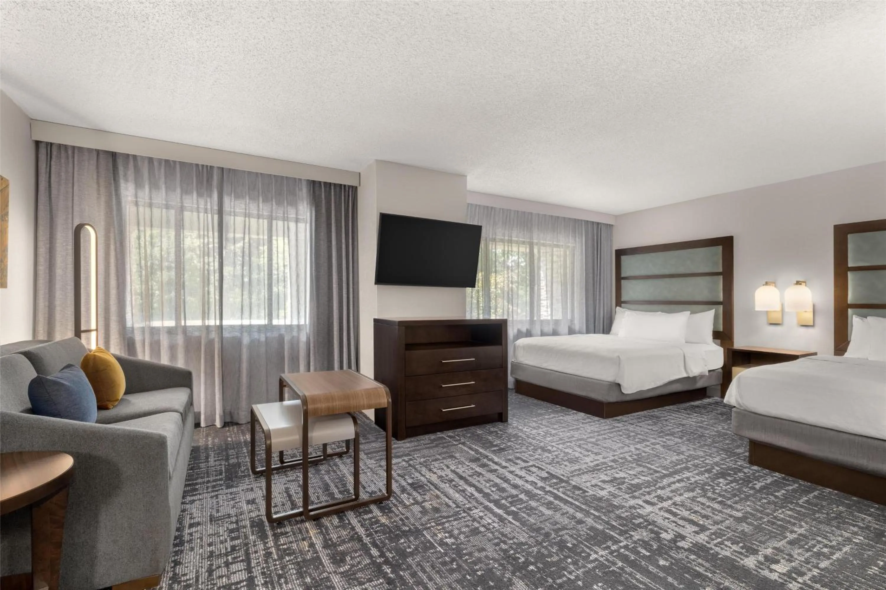 Studio Suite with Two Double Beds - Non-Smoking in Homewood Suites by Hilton Indianapolis Carmel