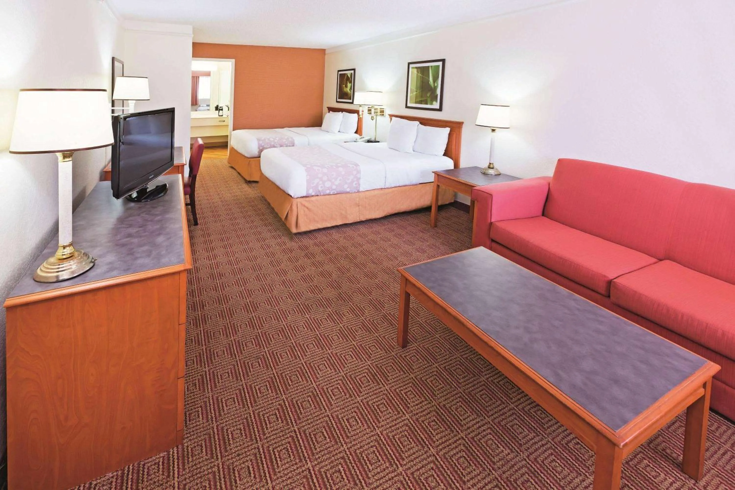 Junior Suite with Two Queen Beds - Non-Smoking in Super 8 by Wyndham San Antonio Near SeaWorld Ingram Park