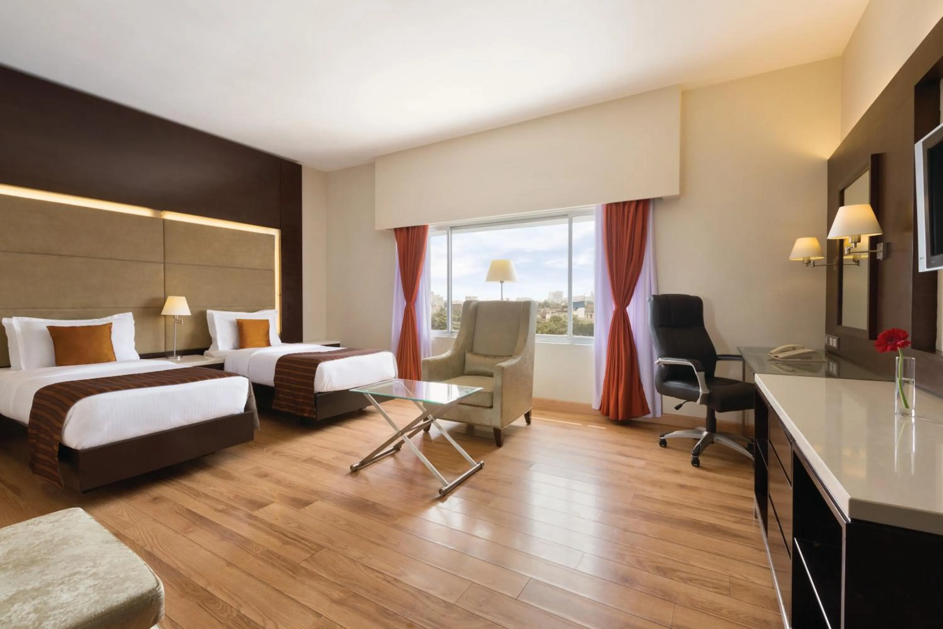  Deluxe Twin Room - single occupancy - Book & Unlock Exclusive Deals in Ramada by Wyndham Chennai Egmore