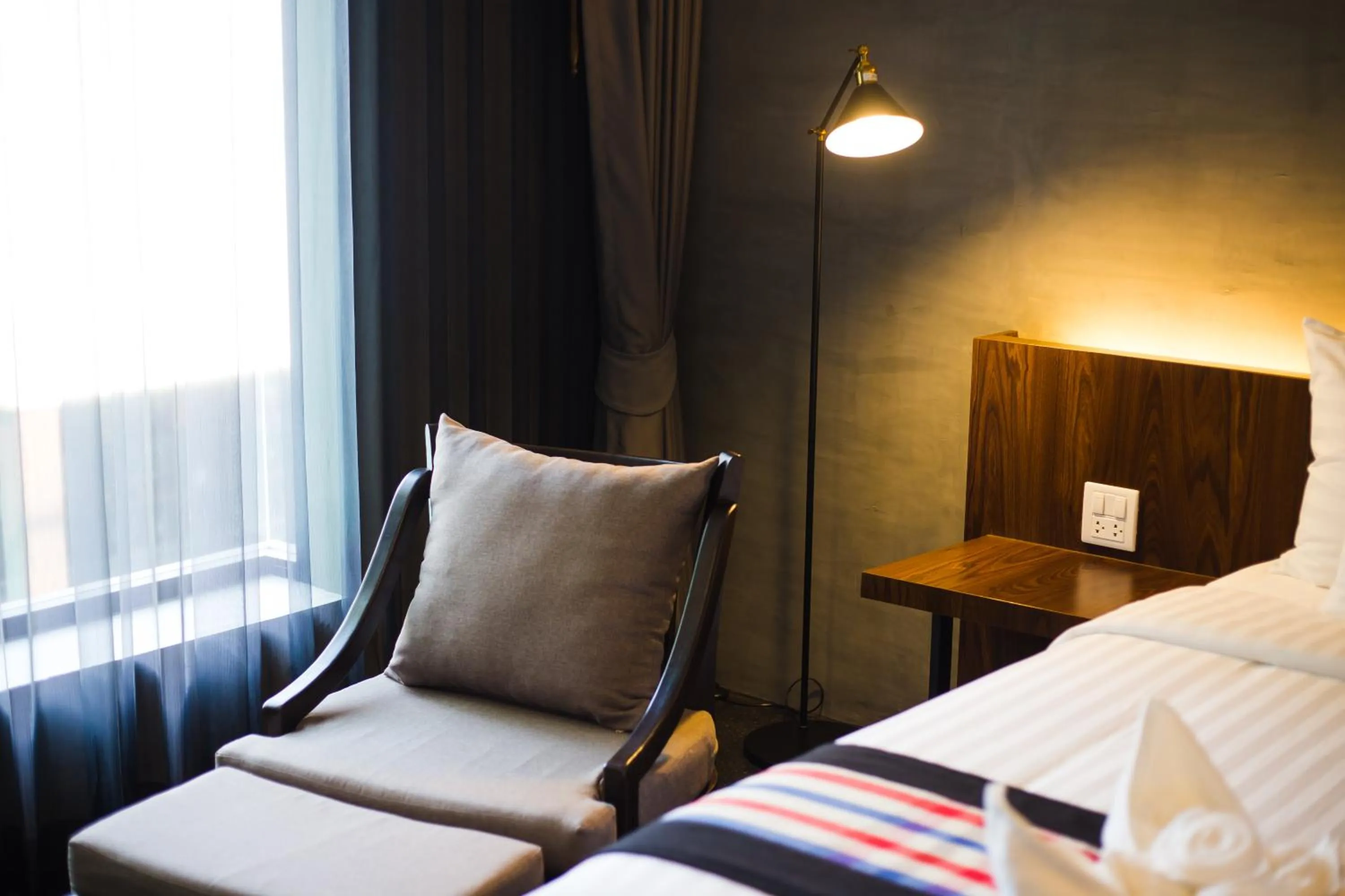 Deluxe King Room with Pool View in NAI YA Hotel -SHA Extra Plus