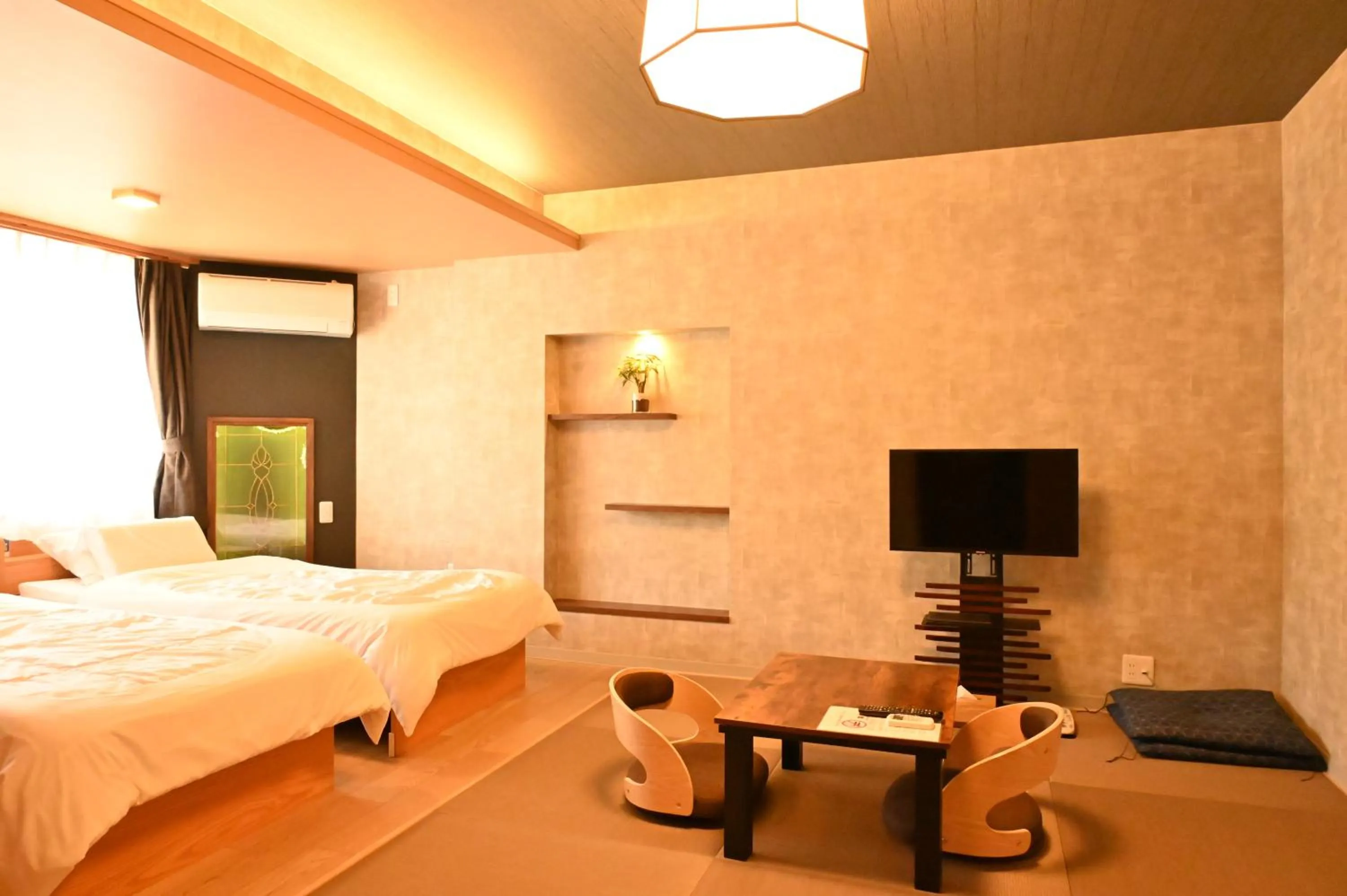 Twin Room with Mountain View in Unzen Sky Hotel