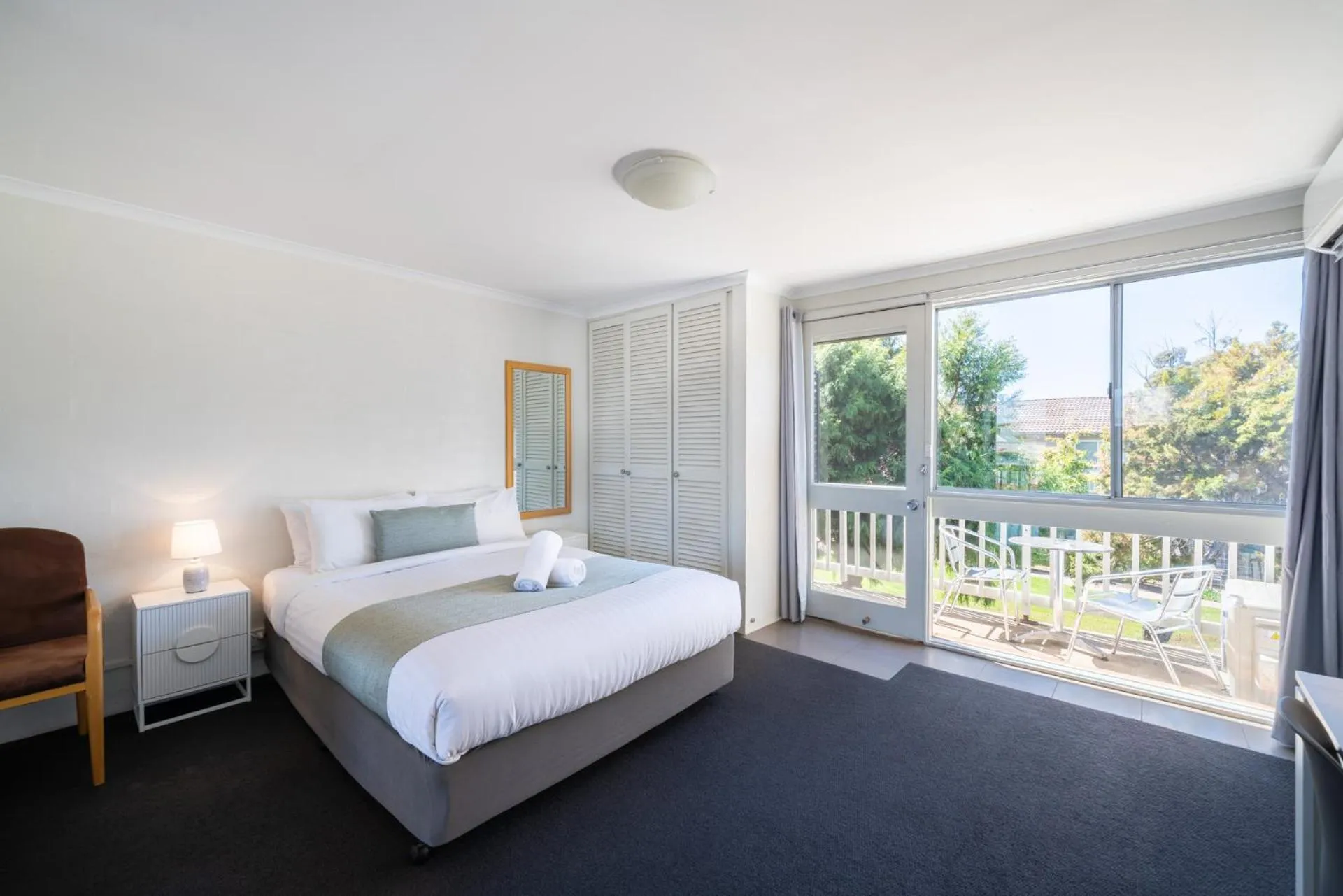 Bed in Bathurst Studio Apartments