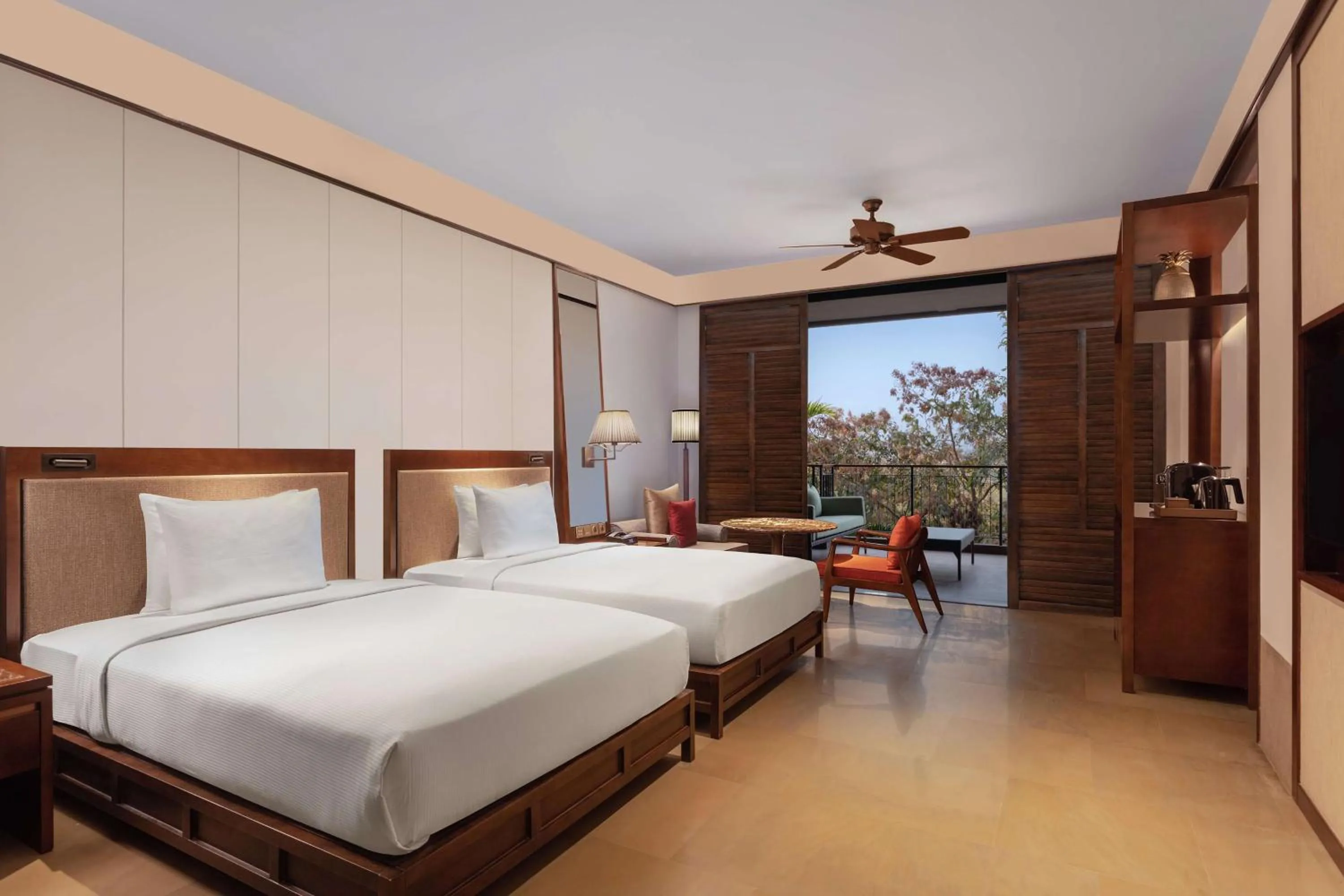 Superior Queen Room with Balcony - Tropical View in Hilton Goa Resort Candolim