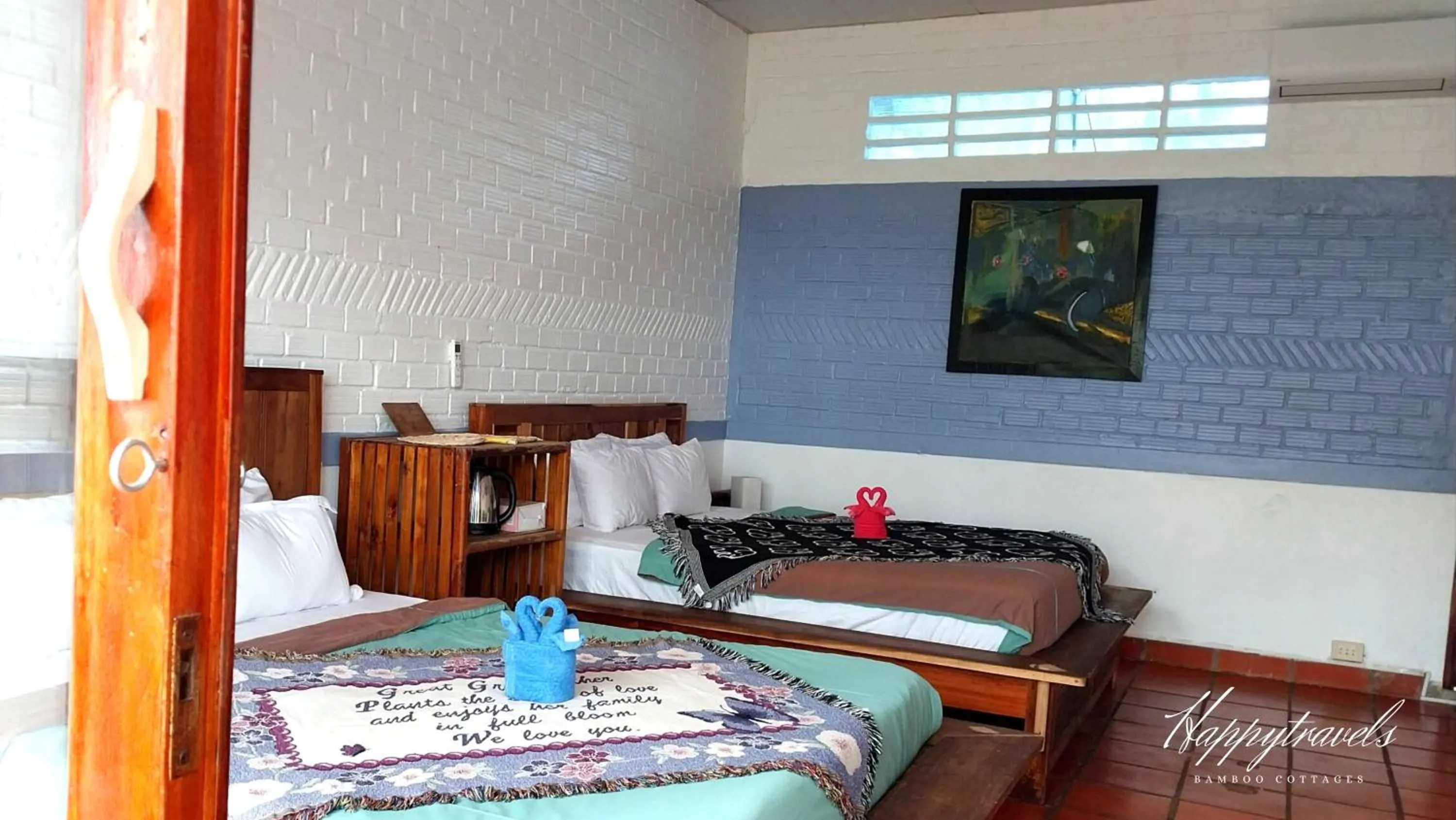 Queen Room with Two Queen Beds in Bamboo Cottages