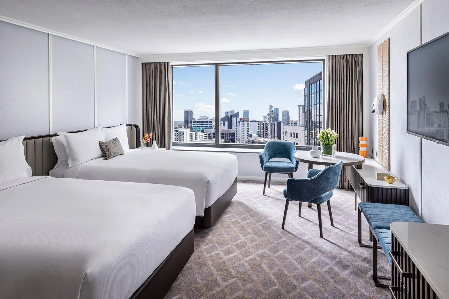 Executive Twin with 2 Double beds with Club Access in Cordis, Auckland by Langham Hospitality Group