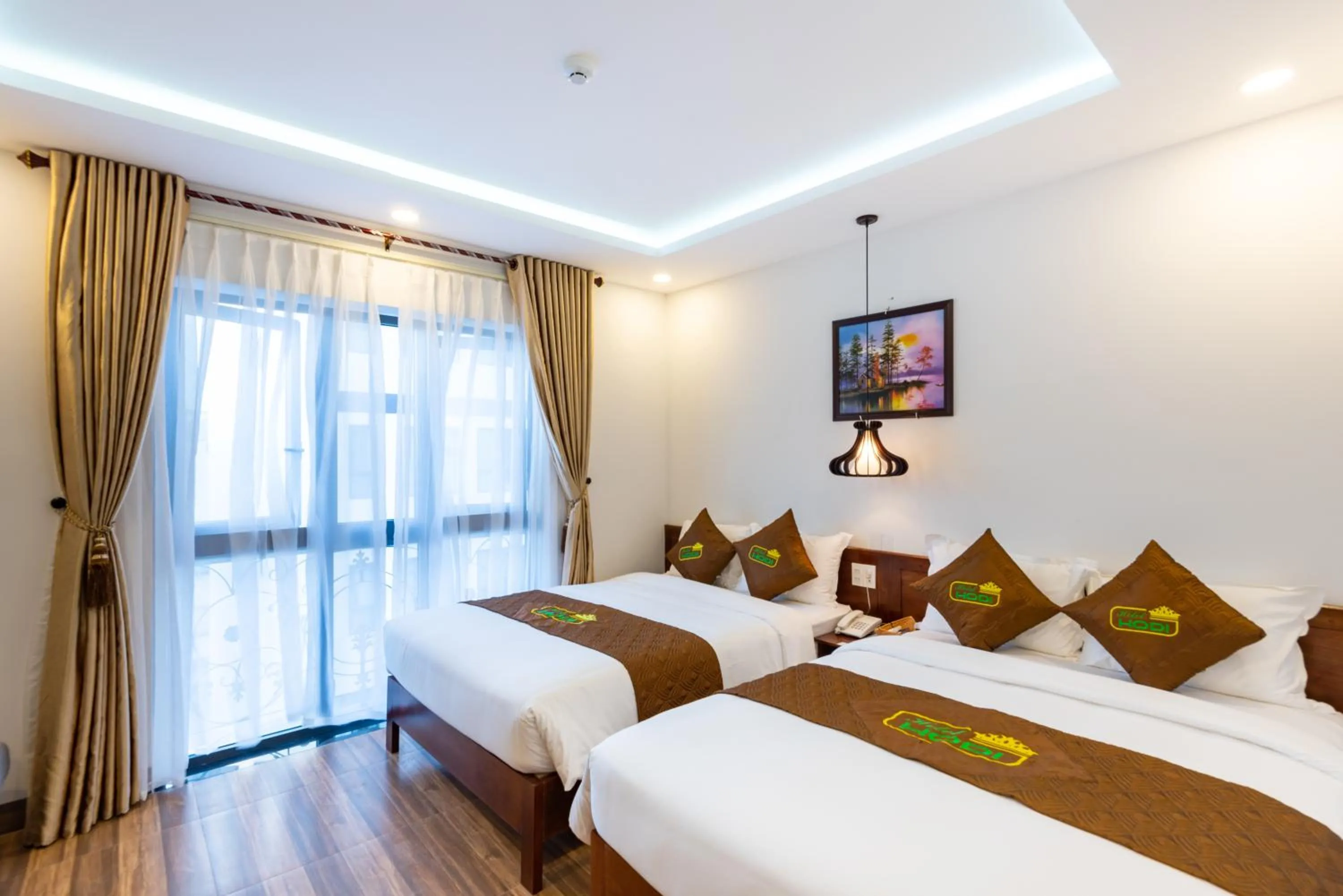 Deluxe Double Room with Two Double Beds in HODI Hotel