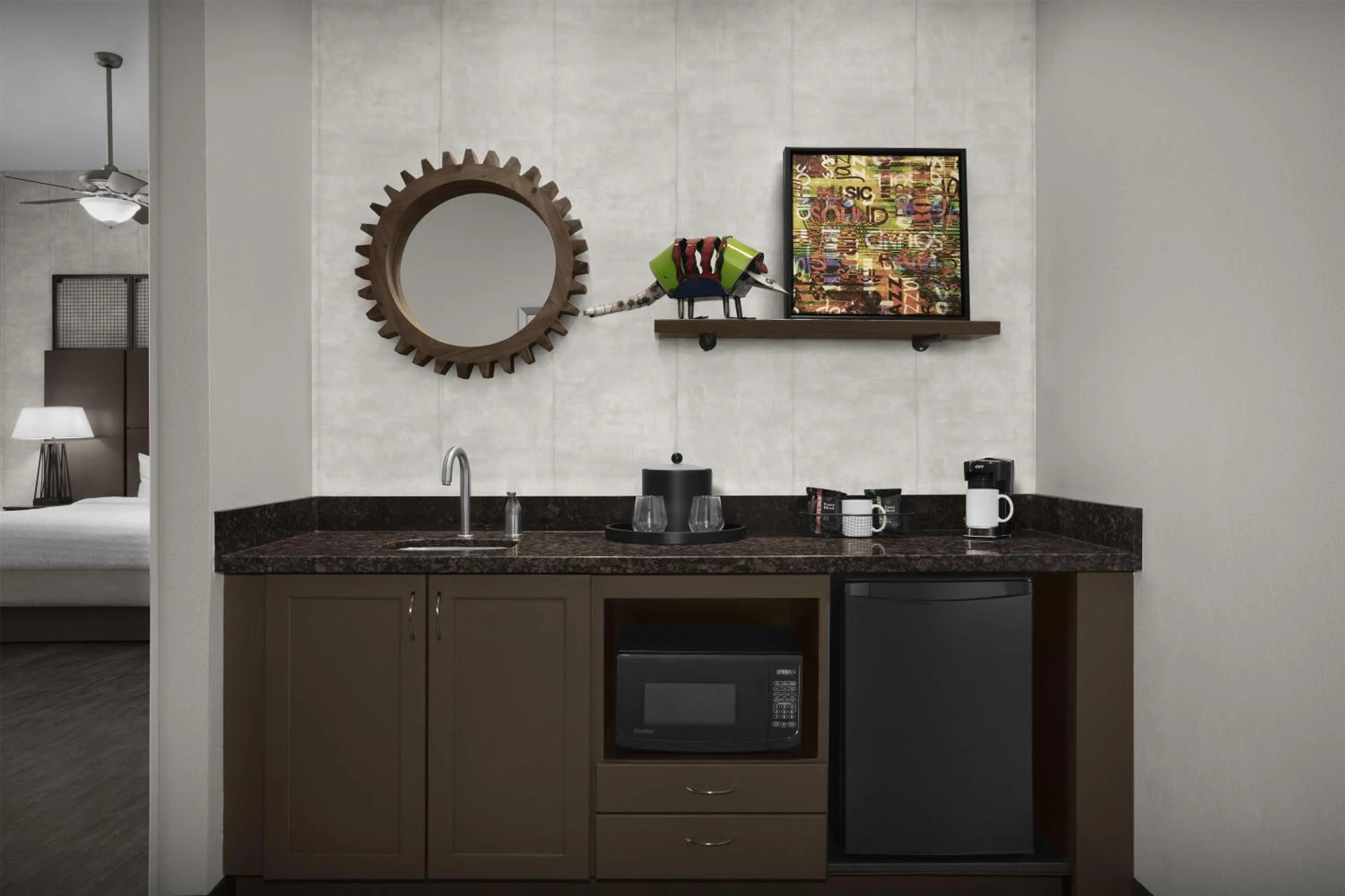 King Studio with Balcony - Hearing Accessible/Non-Smoking in Hampton Inn and Suites Austin University Capitol