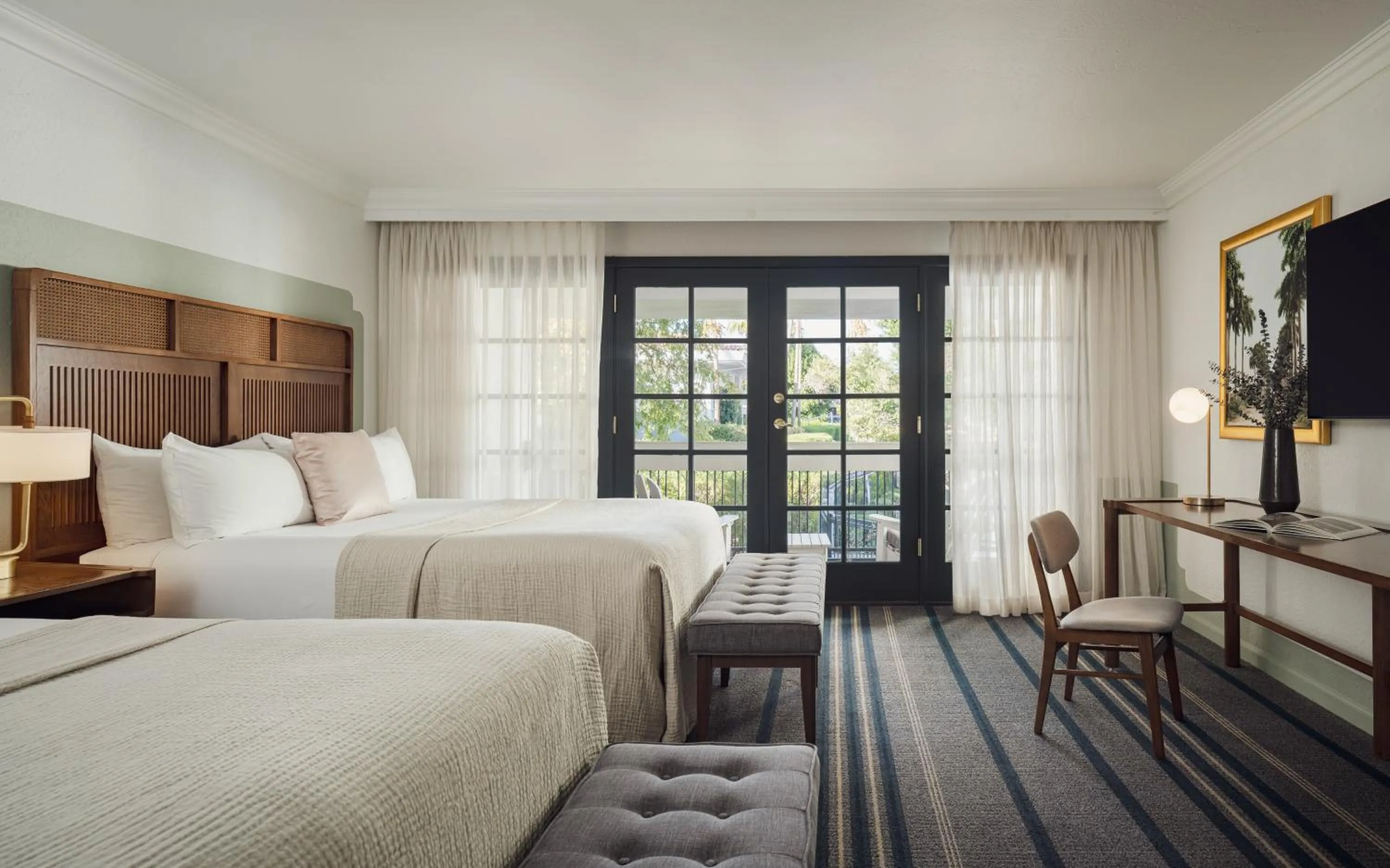 Queen Room with Two Queen Beds and Pool View in The Scott Resort & Spa