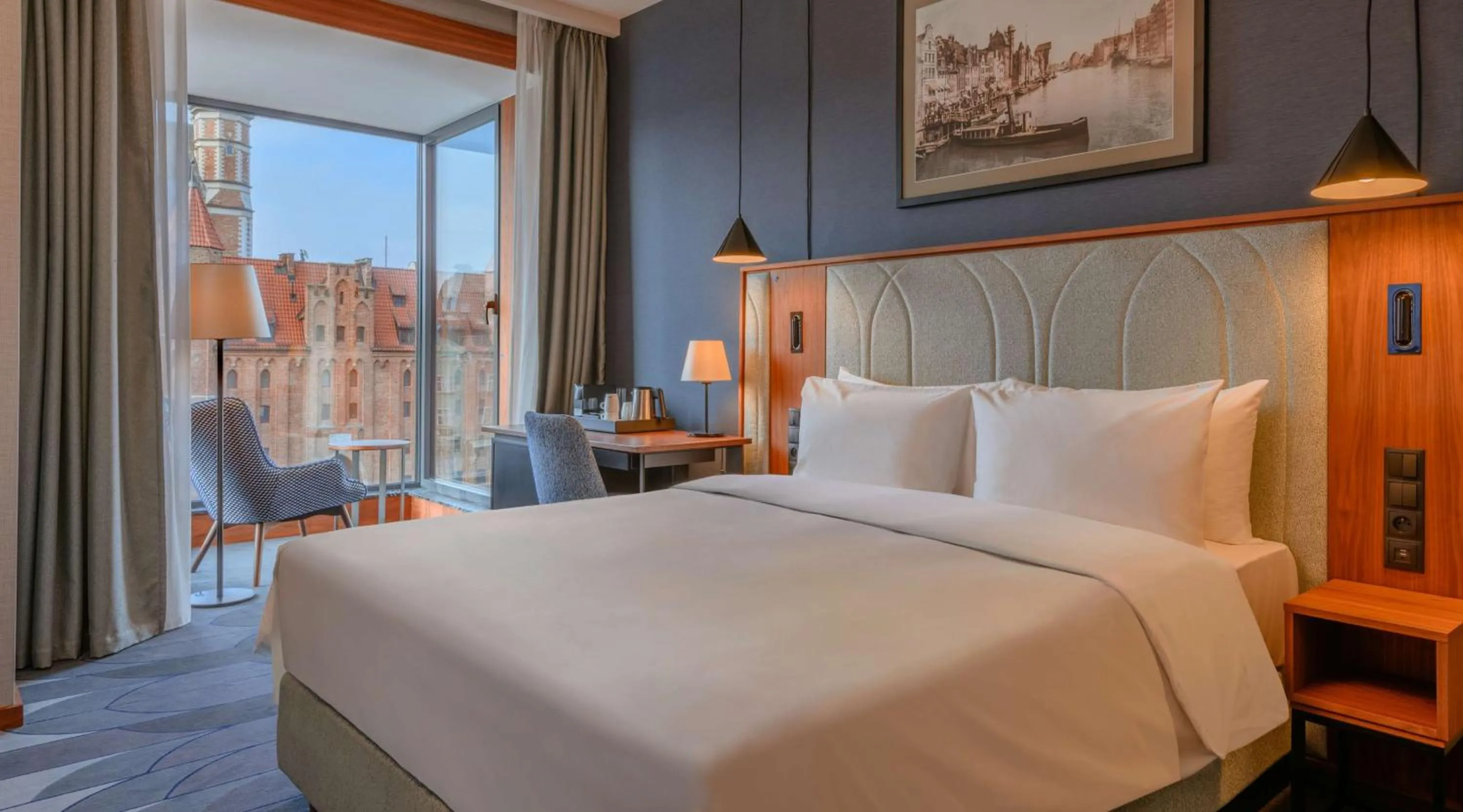 Superior Room with Bay Window River View and Spa Access in Radisson Hotel & Apartments Gdansk