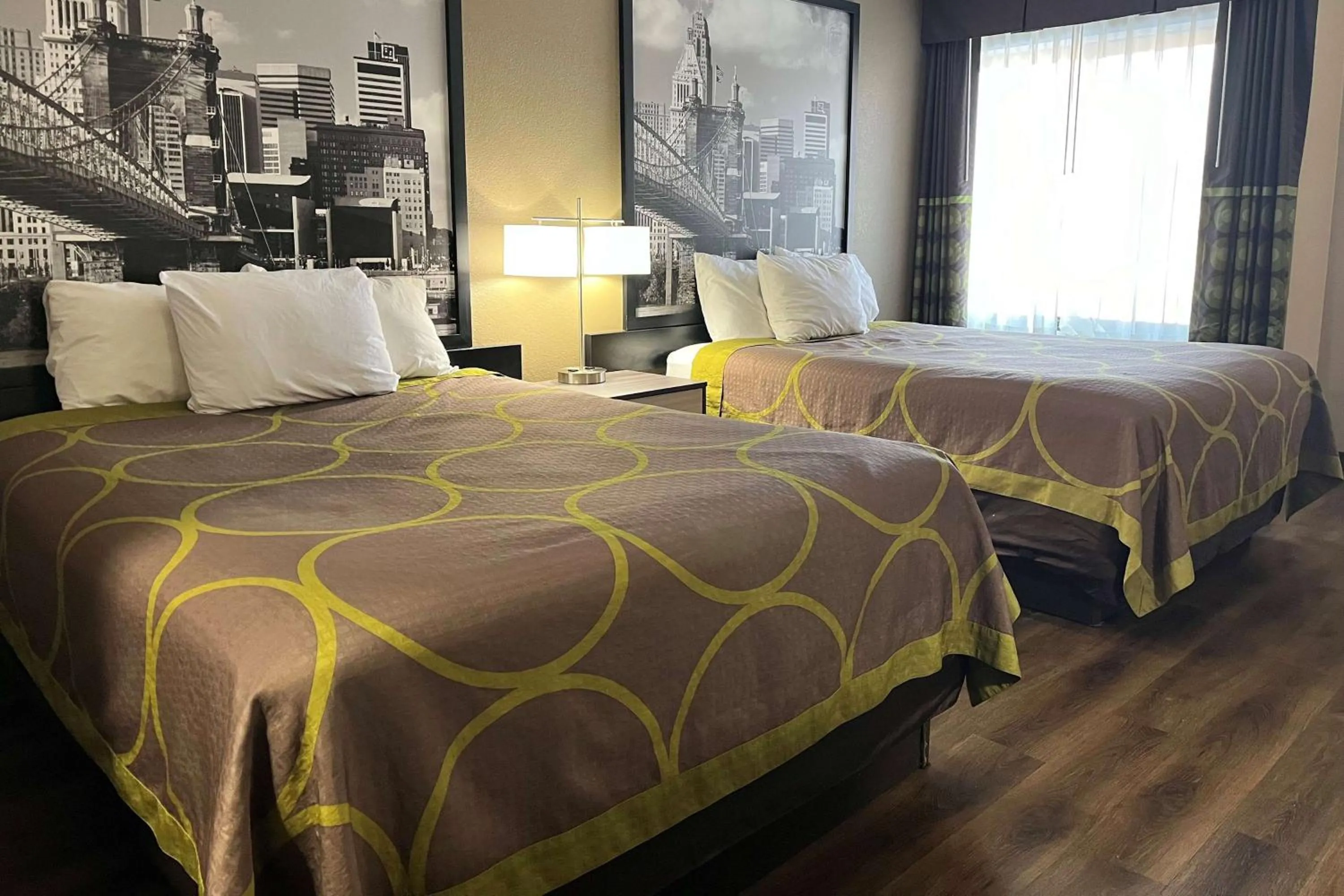 Room with Two Queen Beds - Non-smoking in Super 8 by Wyndham Harrison OH