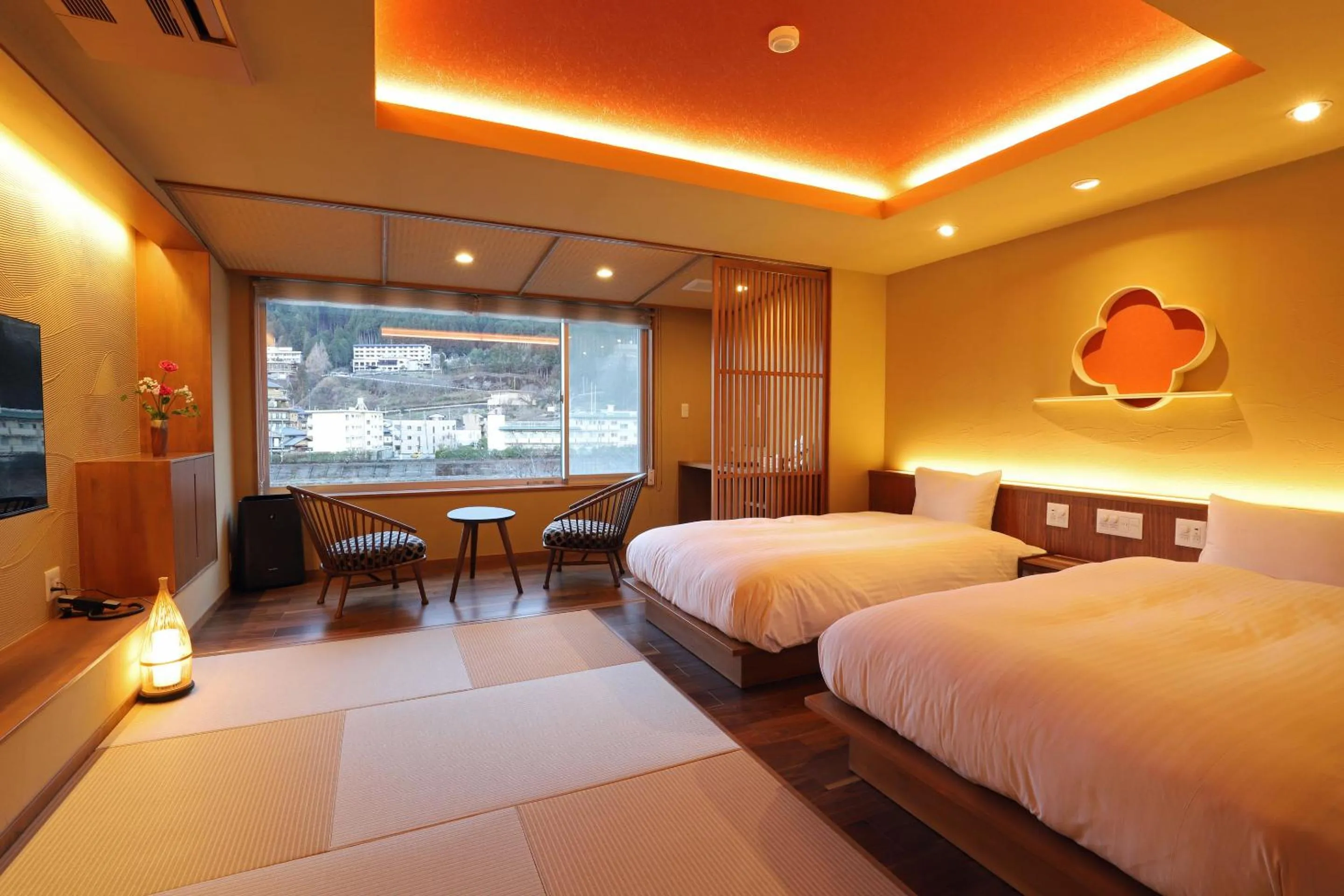 Roshokan Japanese western style room - Twin bed with Futon＆shower in Yamagataya