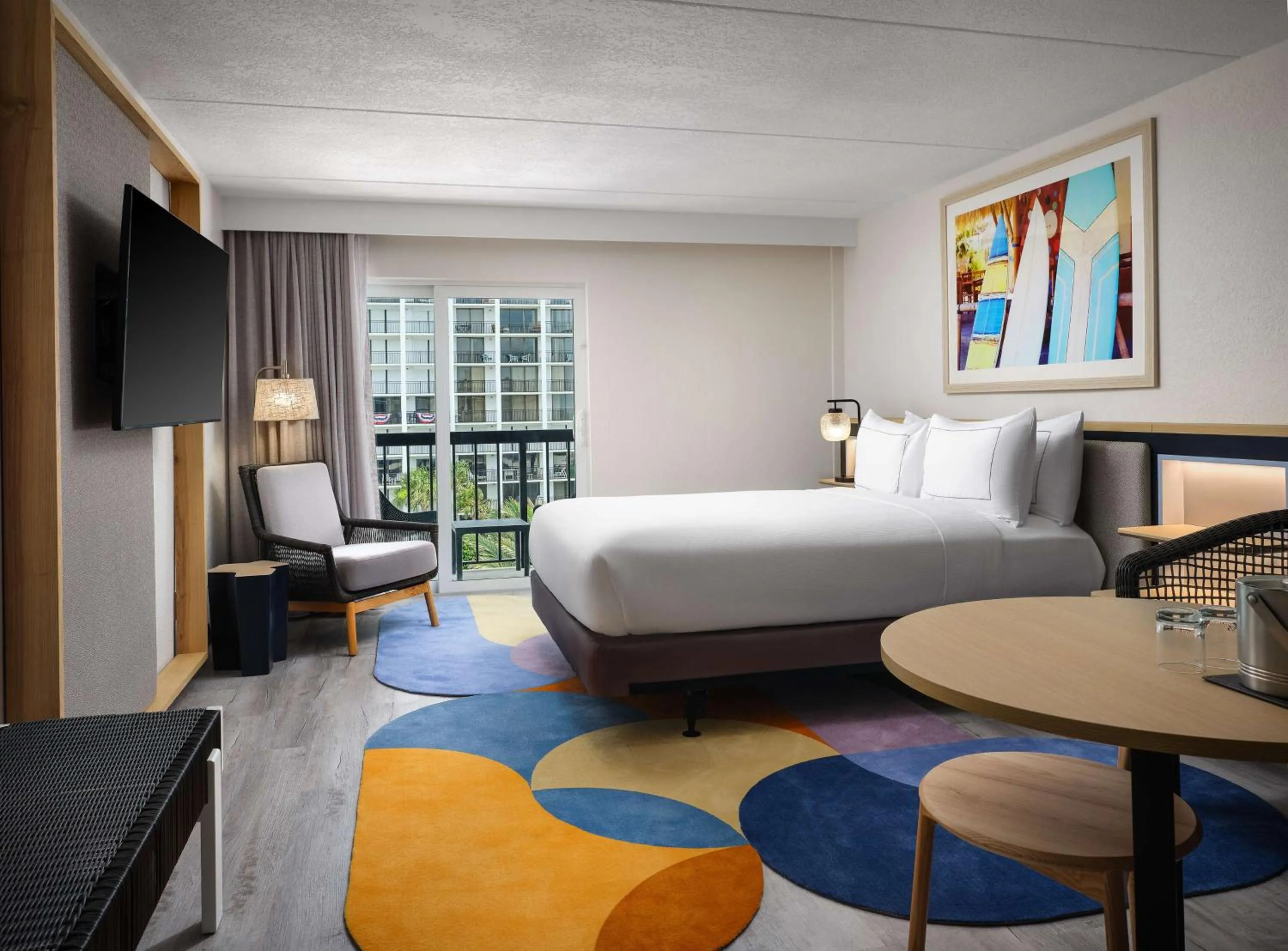 Premium Queen Room - Hearing Accessible in Hilton Garden Inn Cocoa Beach-Oceanfront, FL