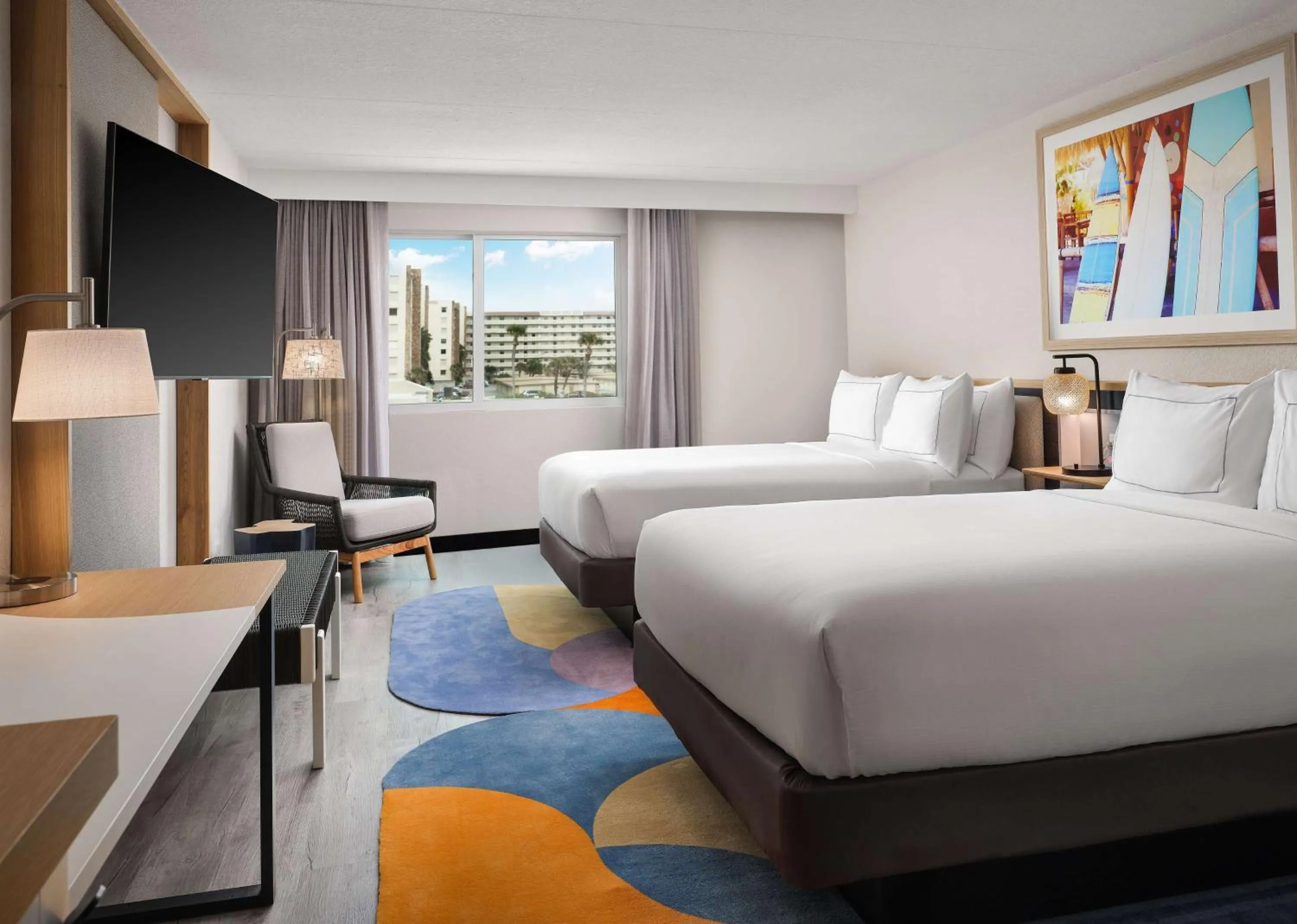 Queen Room - Hearing Access in Hilton Garden Inn Cocoa Beach-Oceanfront, FL