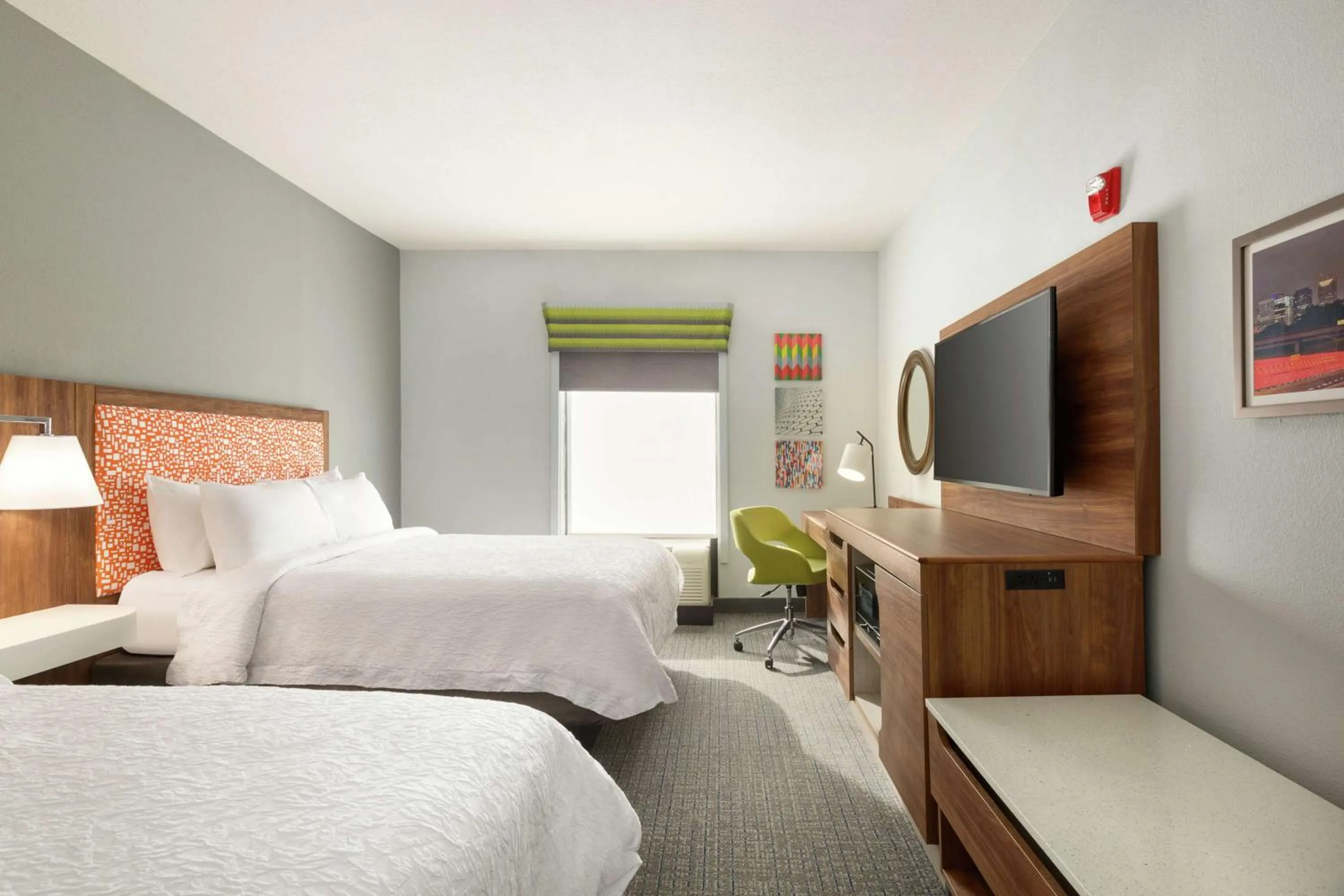 Queen Room with Two Queen Beds - Mobility and Hearing Access/Non-Smoking in Hampton Inn & Suites Houston-Cypress Station