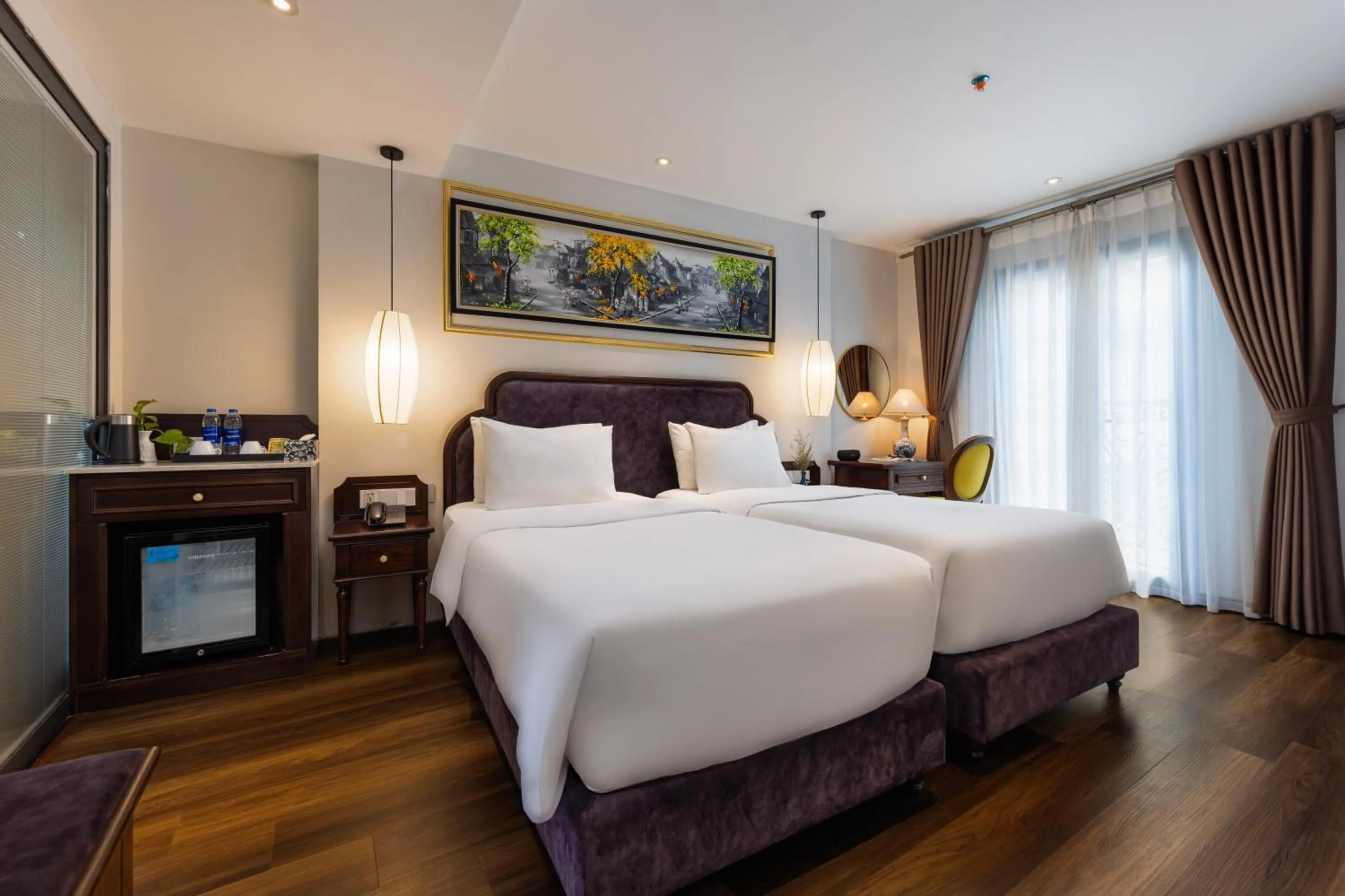 Twin Room with Balcony in Hanoi Central Hotel & Residences