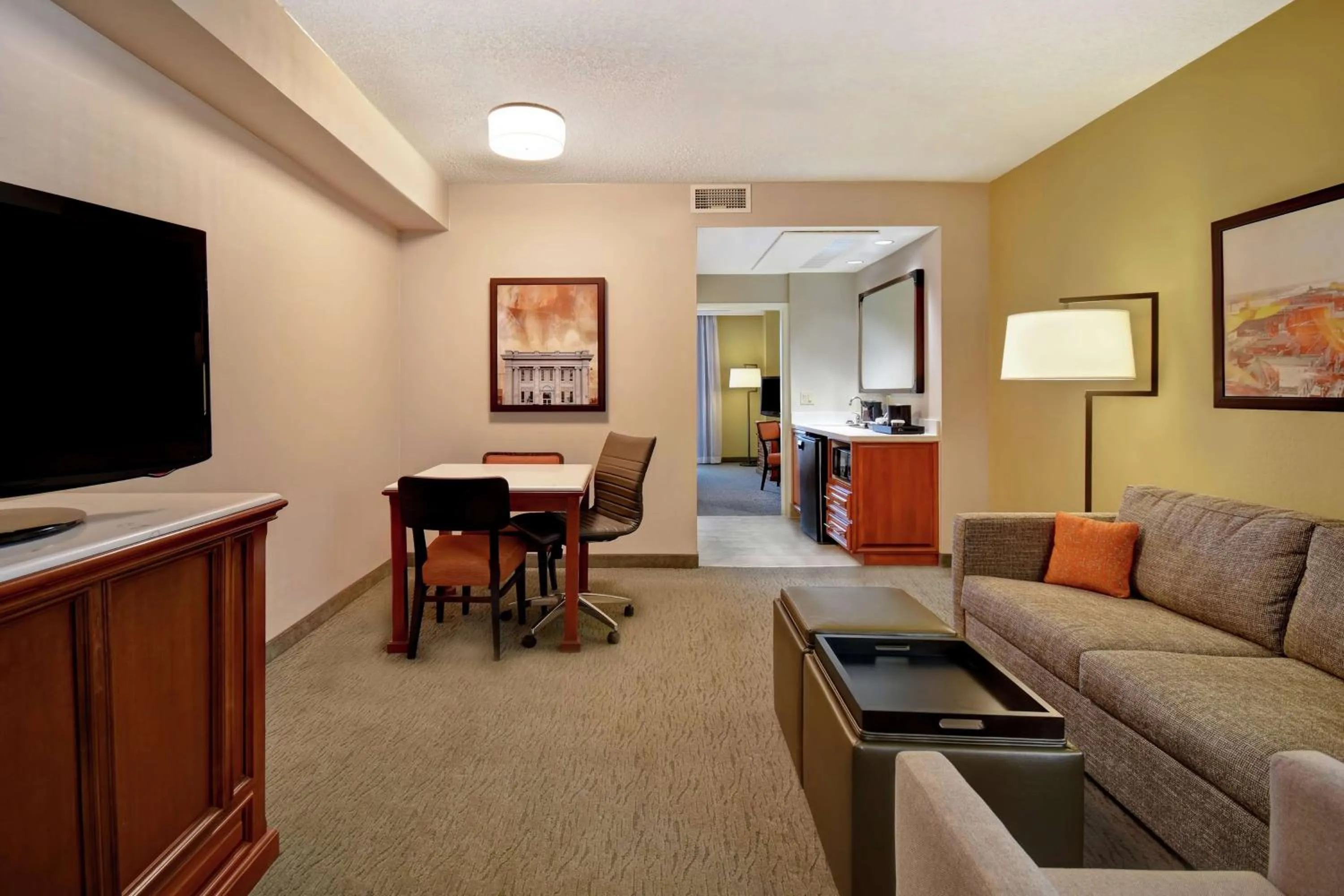 Corner Suite with Two Queen Beds in Embassy Suites Little Rock