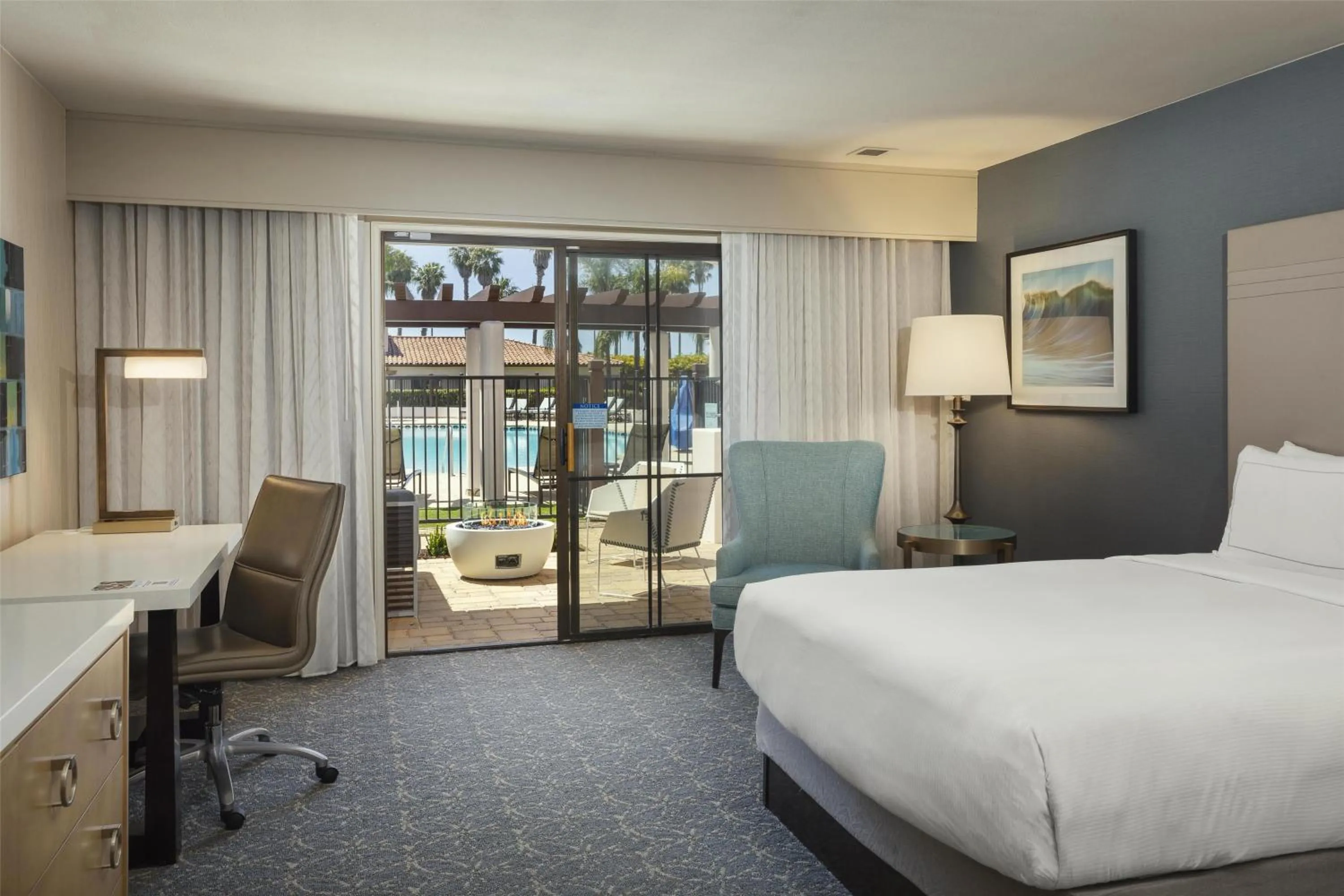 Queen Room Cabana with Two Queen Beds in Hilton Santa Barbara Beachfront Resort