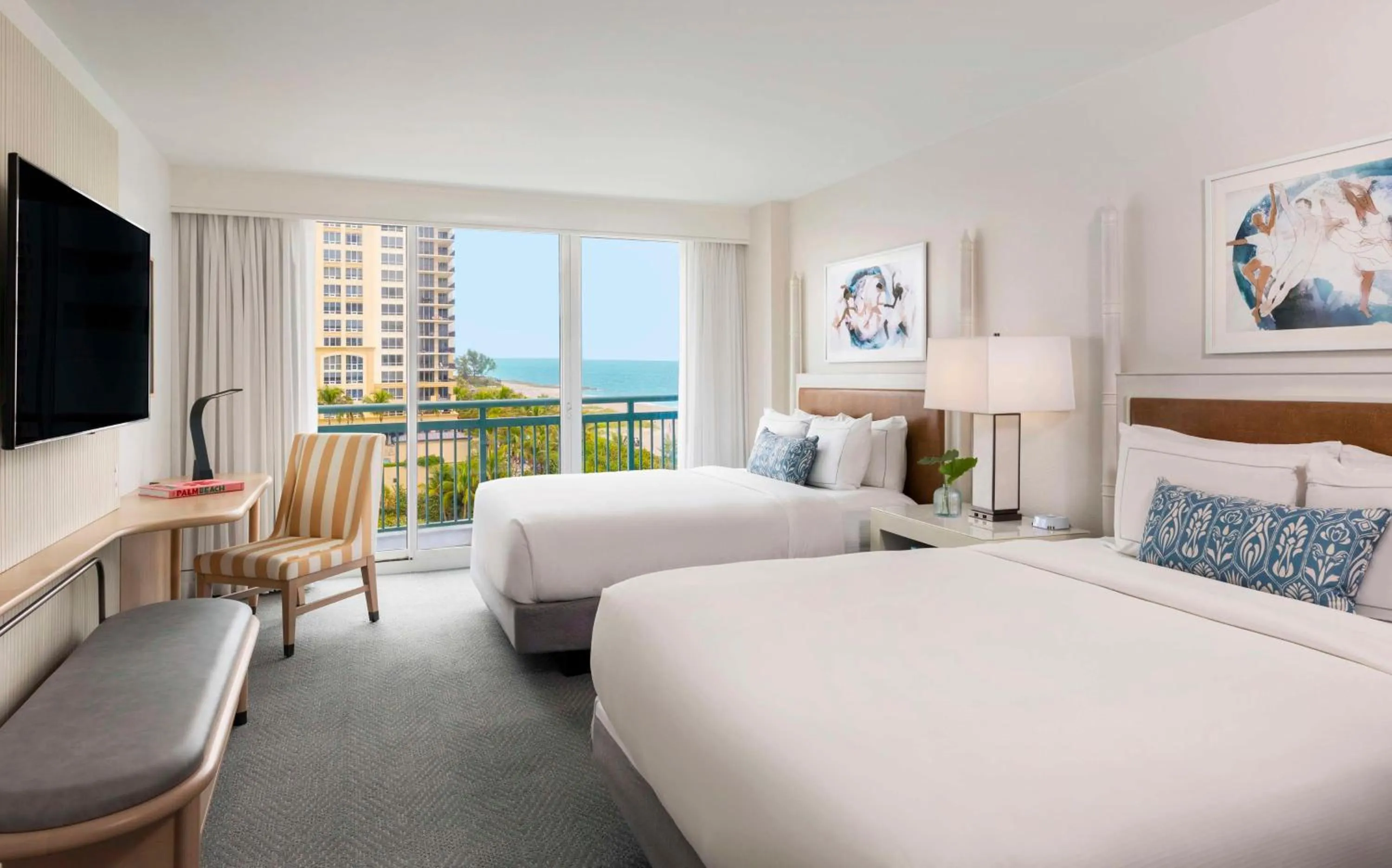Queen Room with Two Queen Beds with Ocean View in The Singer Oceanfront Resort, Curio Collection by Hilton
