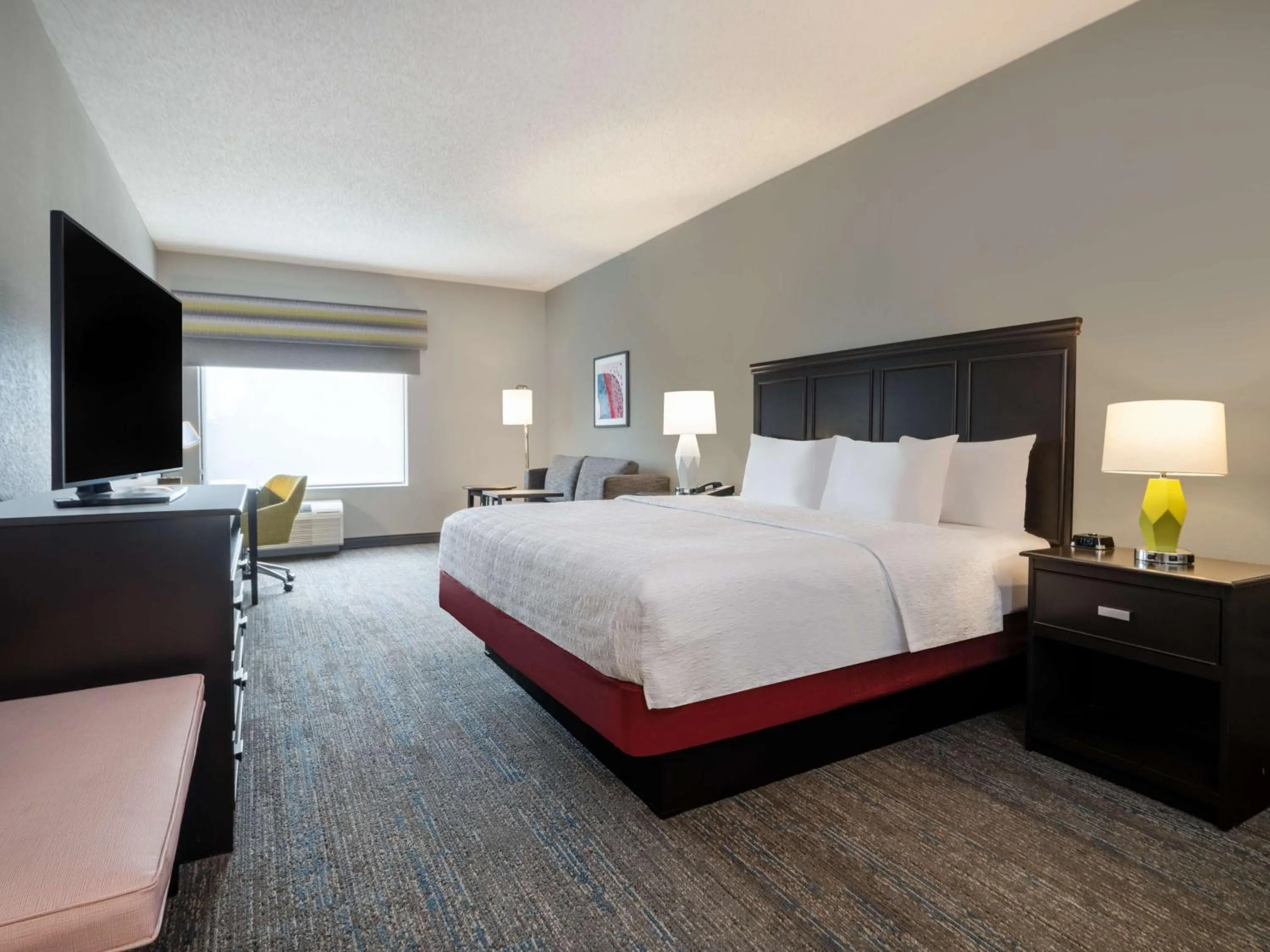 Non-Smoking King Suite with Refrigerator in Hampton Inn West Palm Beach-Florida Turnpike