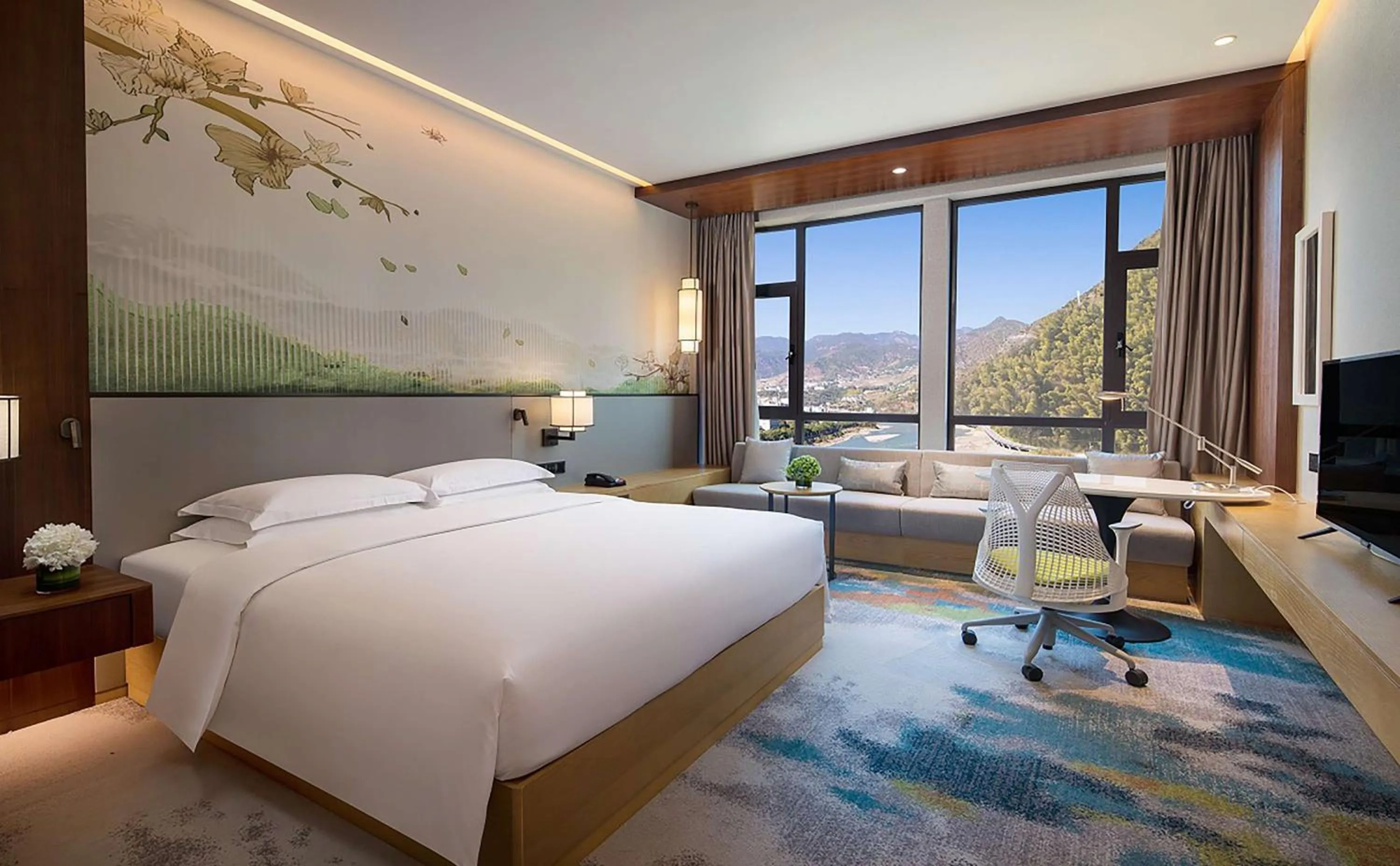 King Room with River View in Hilton Garden Inn Nujiang