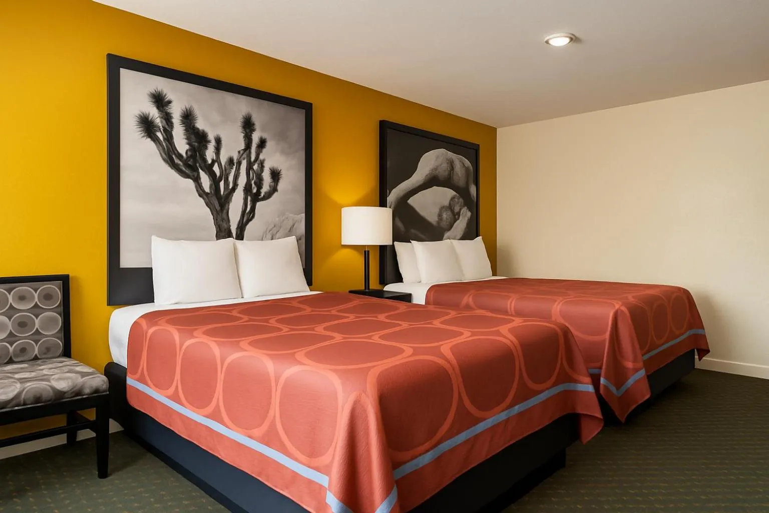 Double Room with Two Double Beds - Non-Smoking in Super 8 by Wyndham Bakersfield South CA