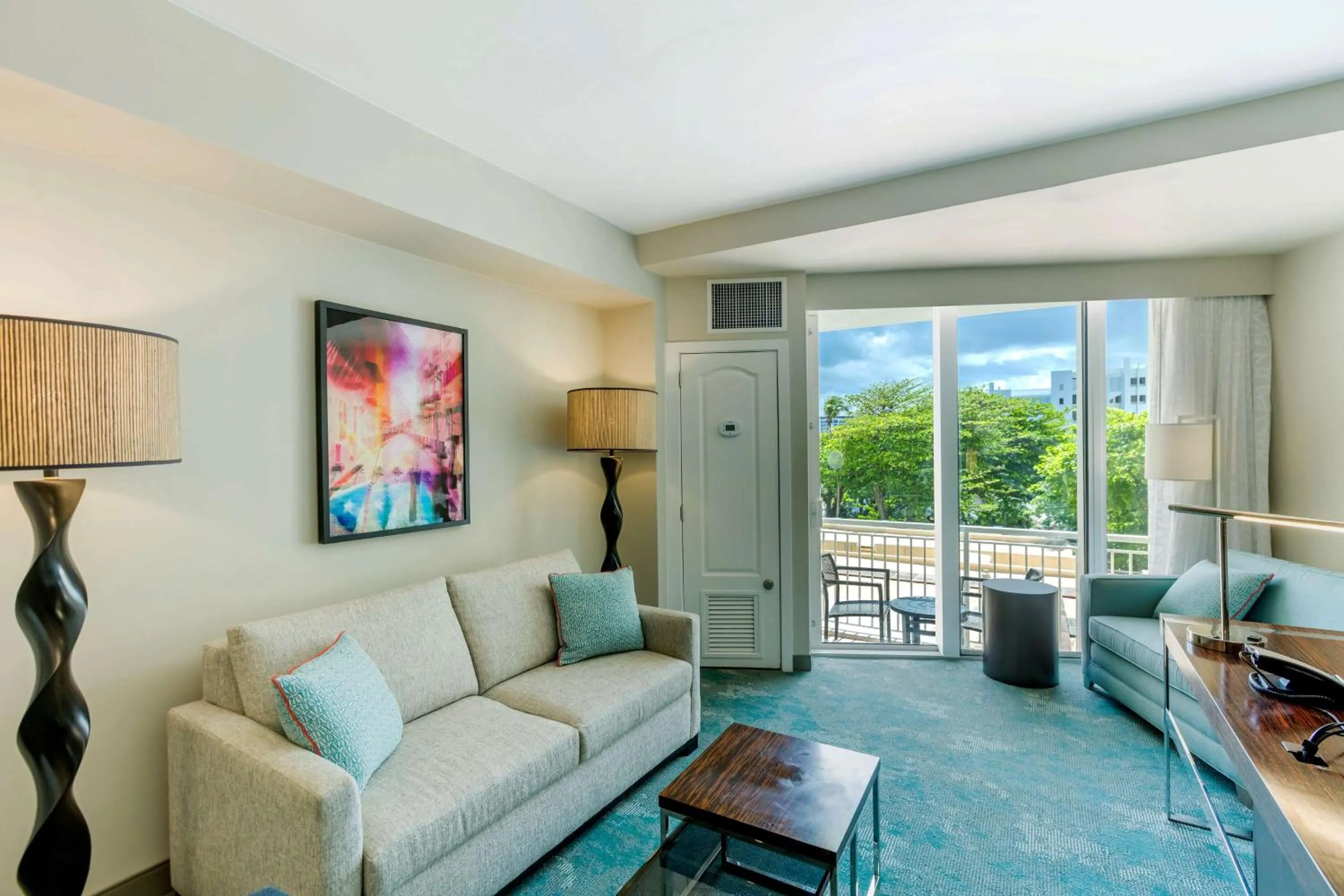 Junior King Suite with Balcony in Caribe Hilton