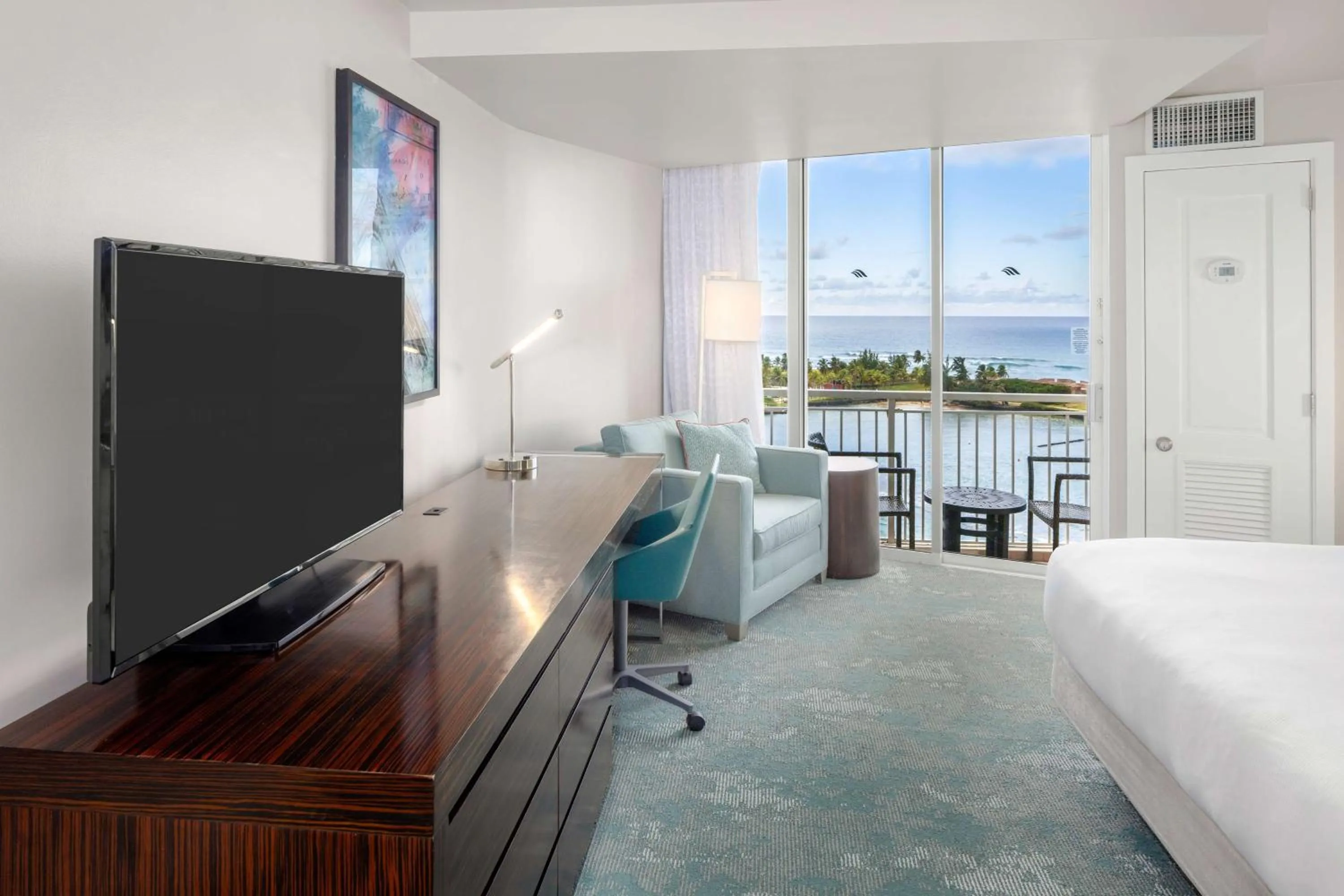 Corner King Suite with Ocean View - High Floor in Caribe Hilton