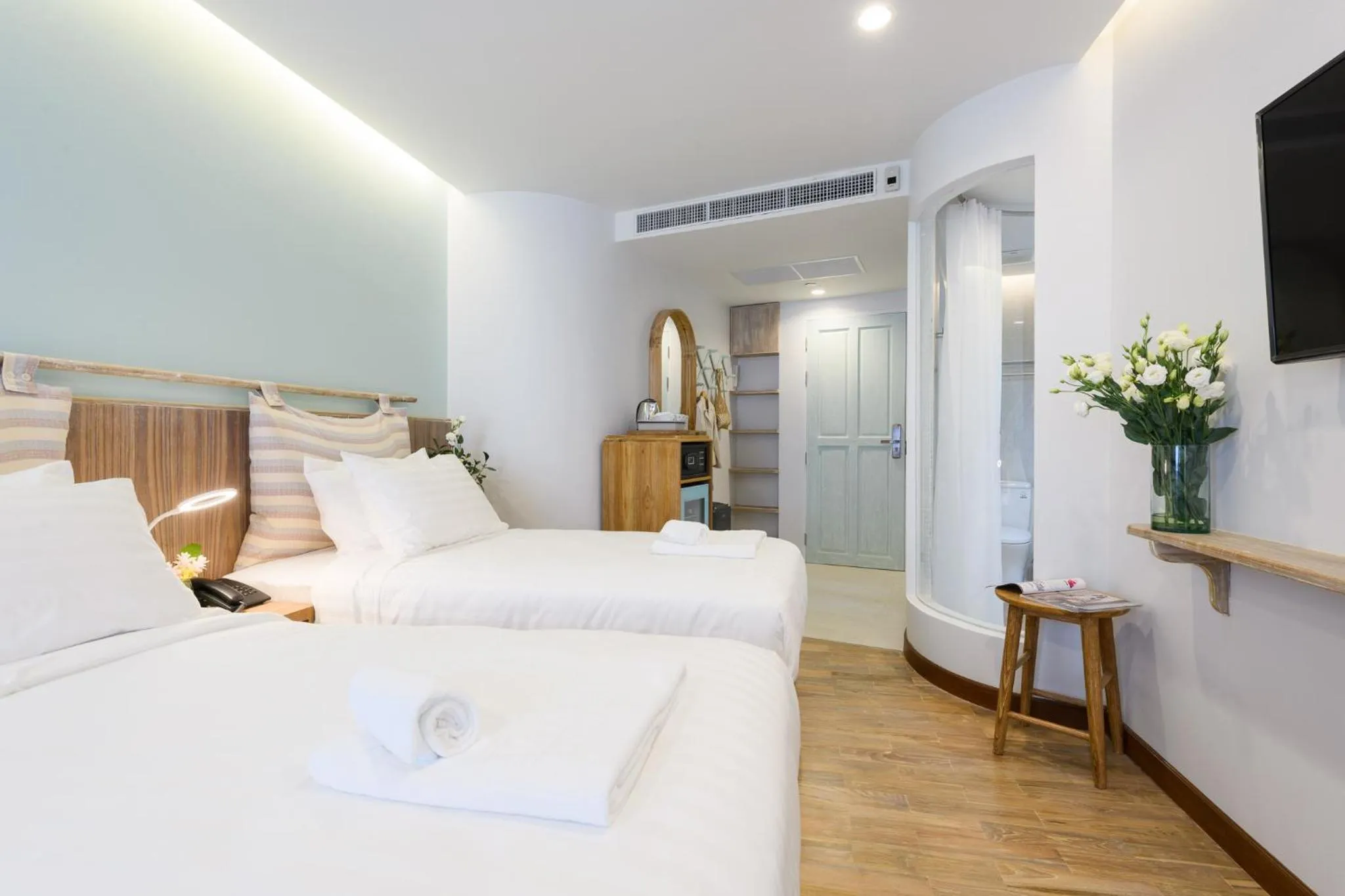 Deluxe Twin Room with Balcony in Pastell Oldtown Chiang Mai