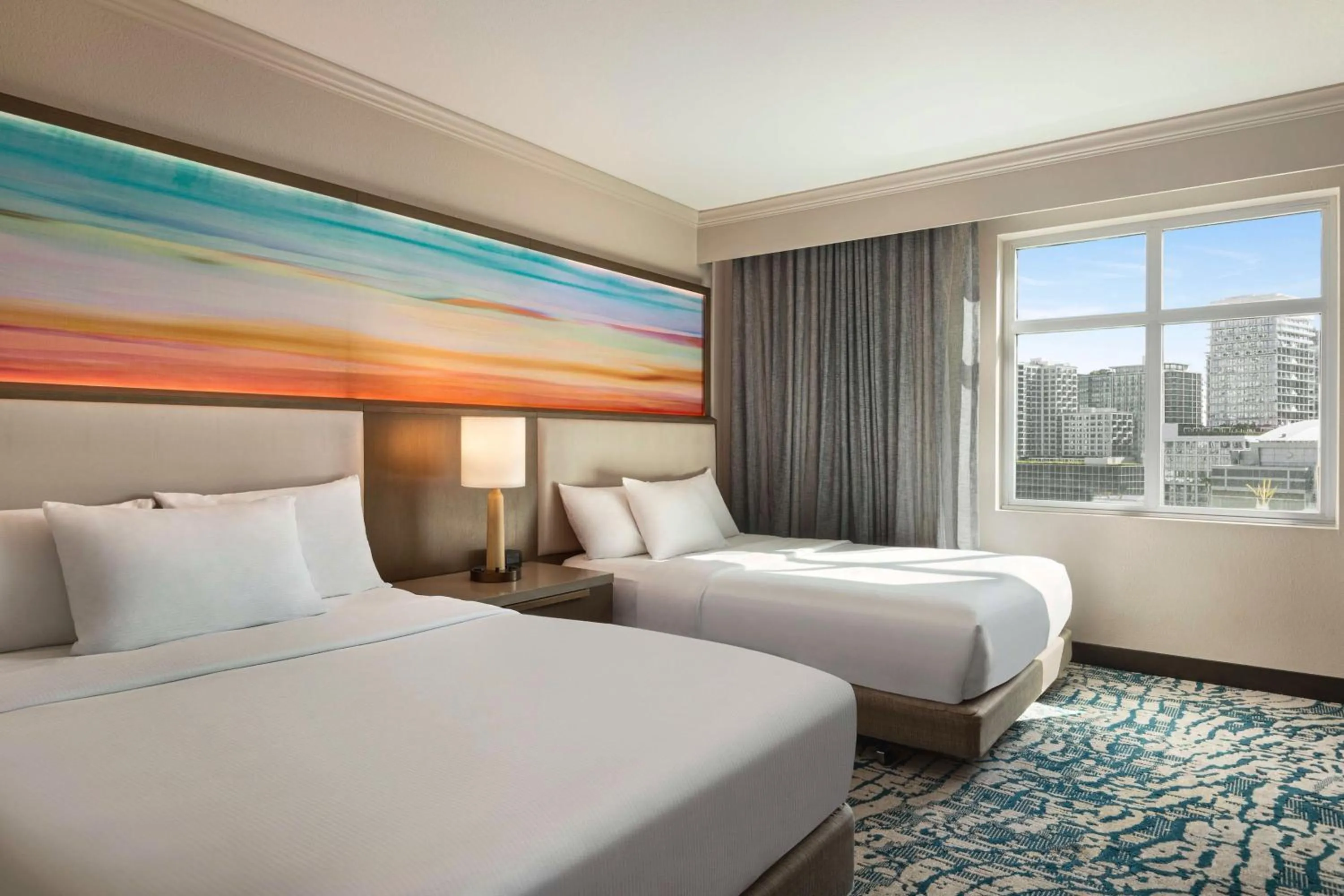 Corner Suite with Bath Tub- Mobility Access in Embassy Suites by Hilton Tampa Downtown Convention Center