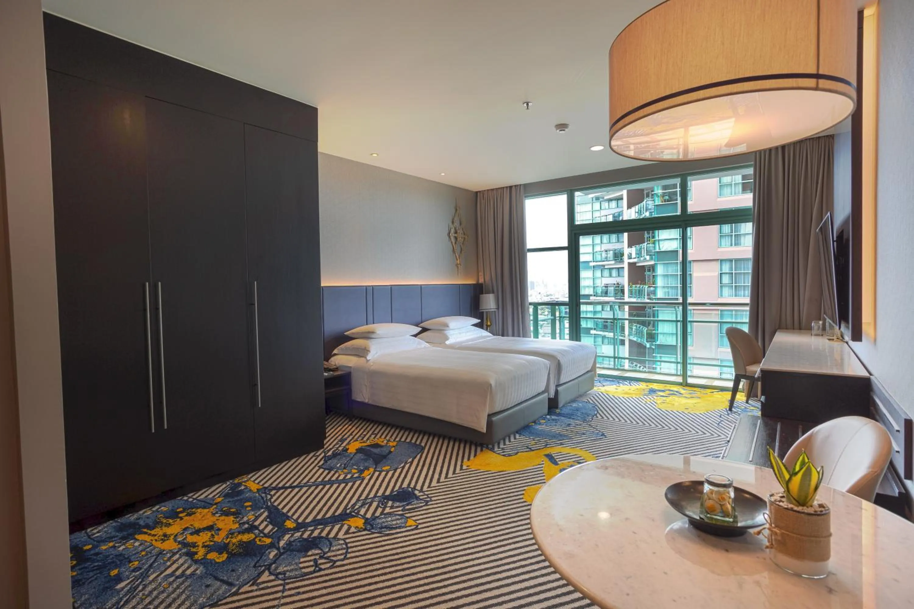 Grand Deluxe Room Twin with City View  in Chatrium Hotel Riverside Bangkok