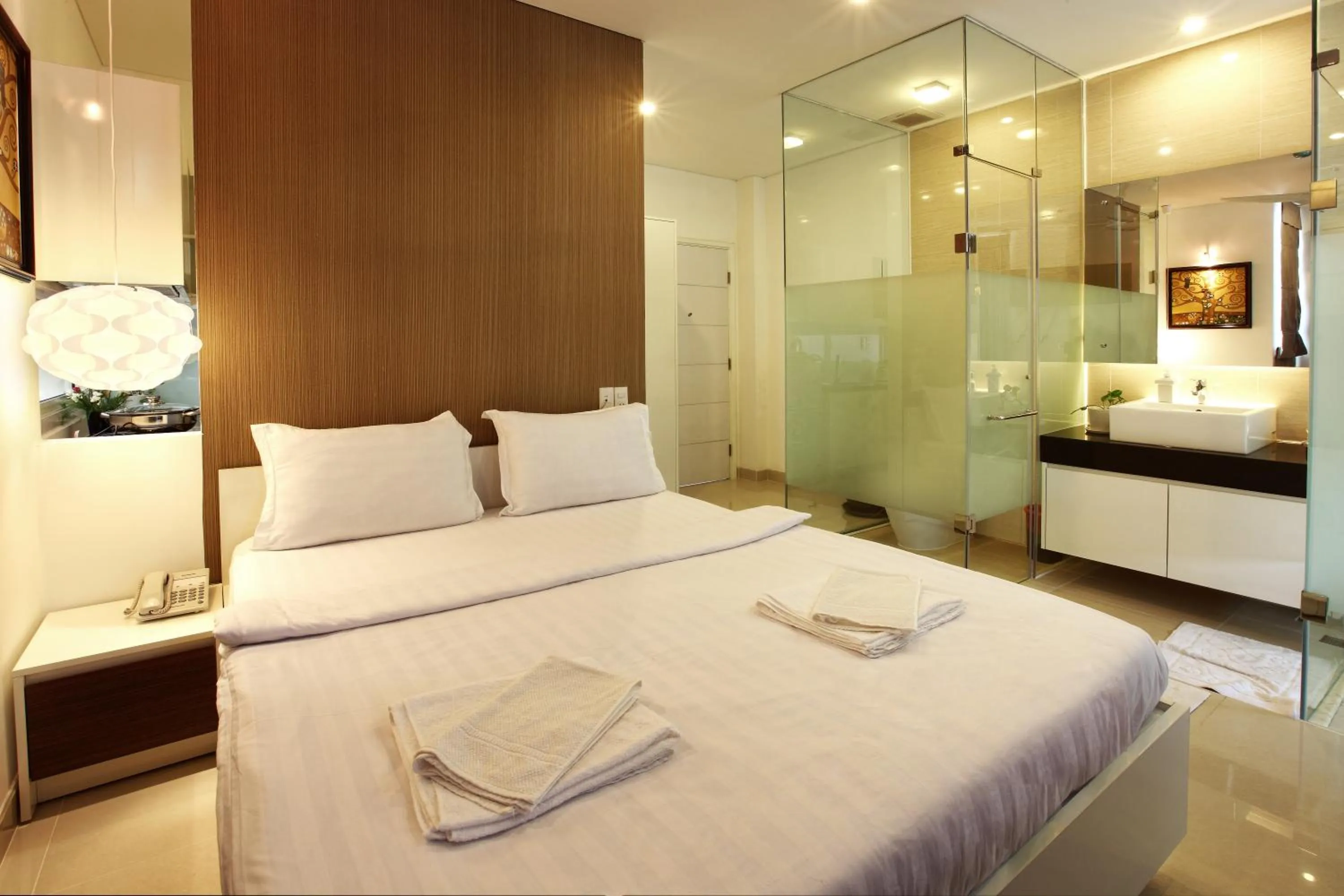 Family Room with Balcony in Yellow House Saigon