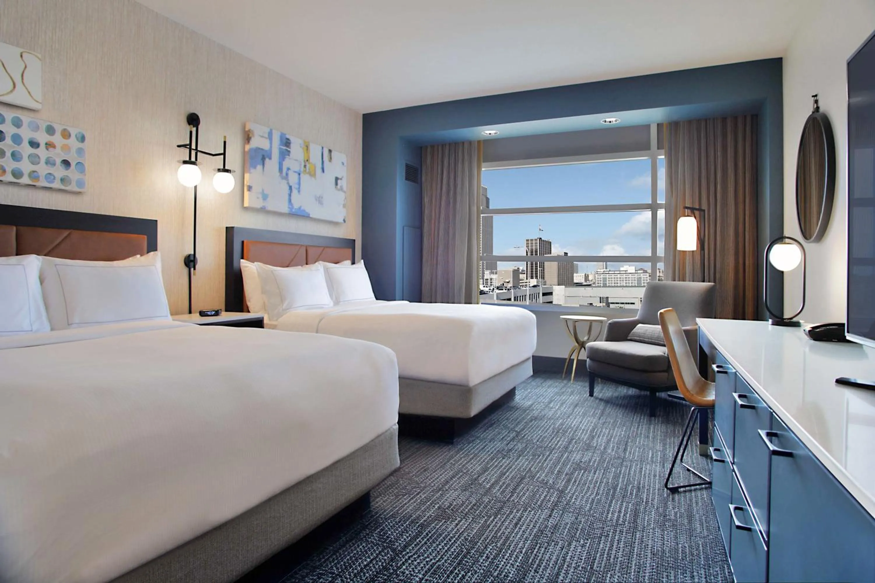 Premium Queen Room with Two Queen Beds in Hilton Omaha